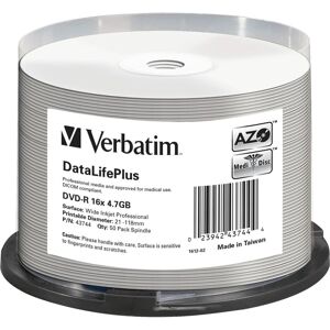 Verbatim Dvd-R Verbatim Datalifeplus 50 Deler