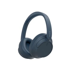 Sony WH-CH720N - Hodetelefoner med mikrofon - full størrelse - Bluetooth - trådløs, kablet - aktiv støydemping - 3,5 mm jakk - blå