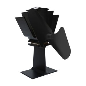 YL501 Eco-friendly Heat Powered Stove Fan for Wood / Gas / Pellet Stoves(Black)