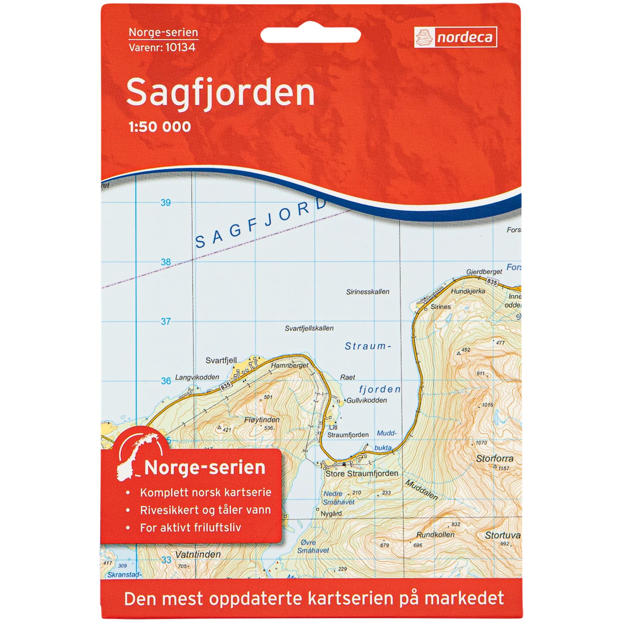 Nordeca Sagfjorden,kart STD STD