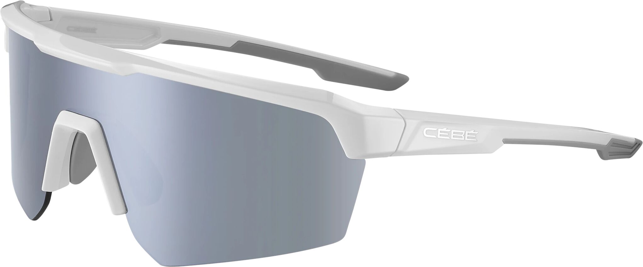 Cébé Asphalt Lite Cat.3, multisportbrille unisex L Shiny White Grey