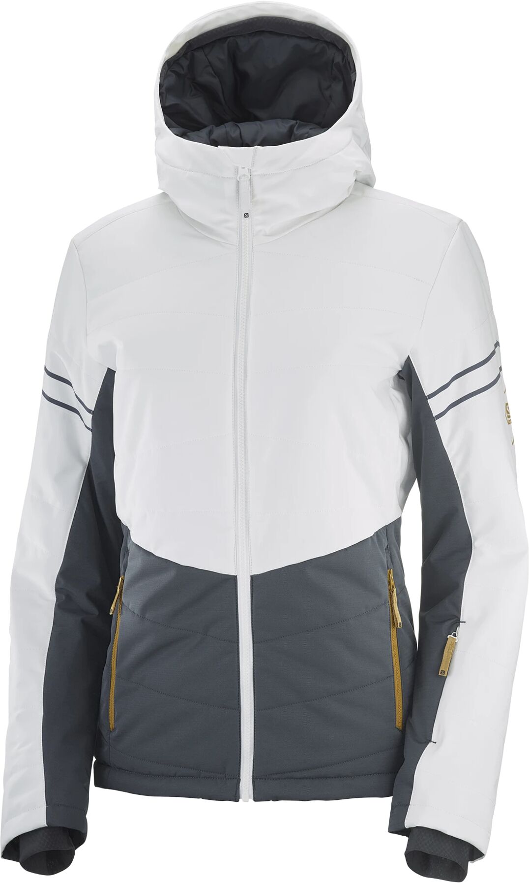 Salomon EDGE JACKET W 21/22, skijakke dame L White/Ebony/Cumin