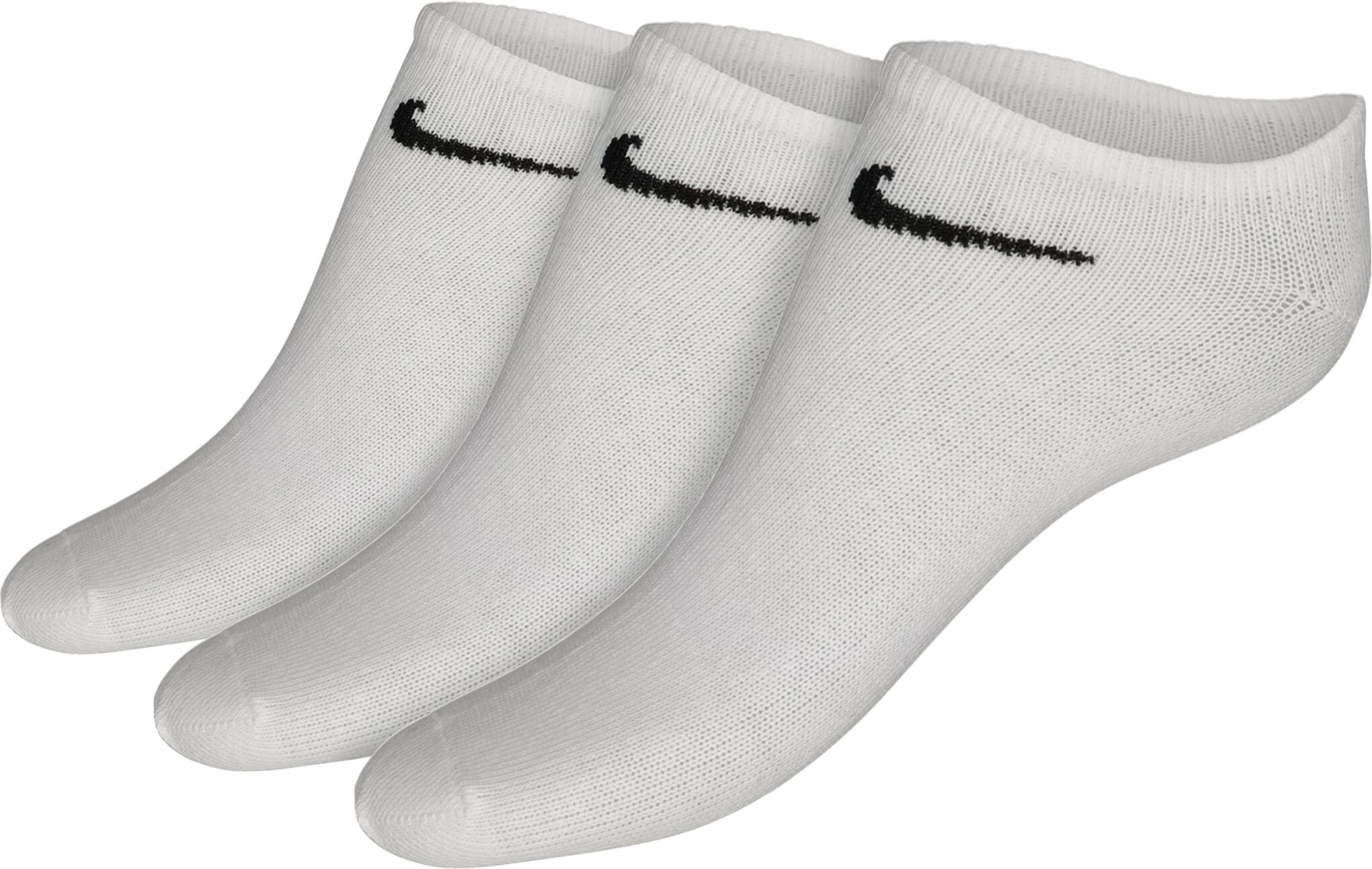 Nike 3pk Value No Show, Treningssokker M WHITE/(BLACK)