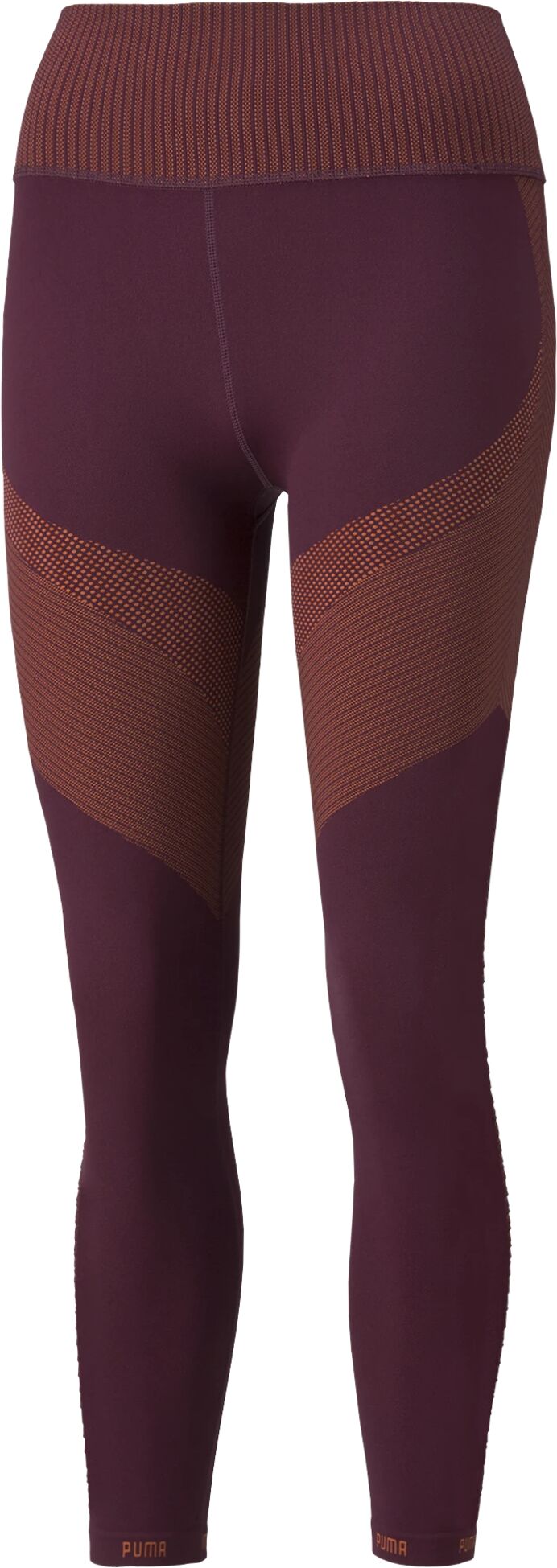 Puma Train FormKnit Seamless High Waist 7/8 Tight, treningstights dame L Grape Wine-neon Citr