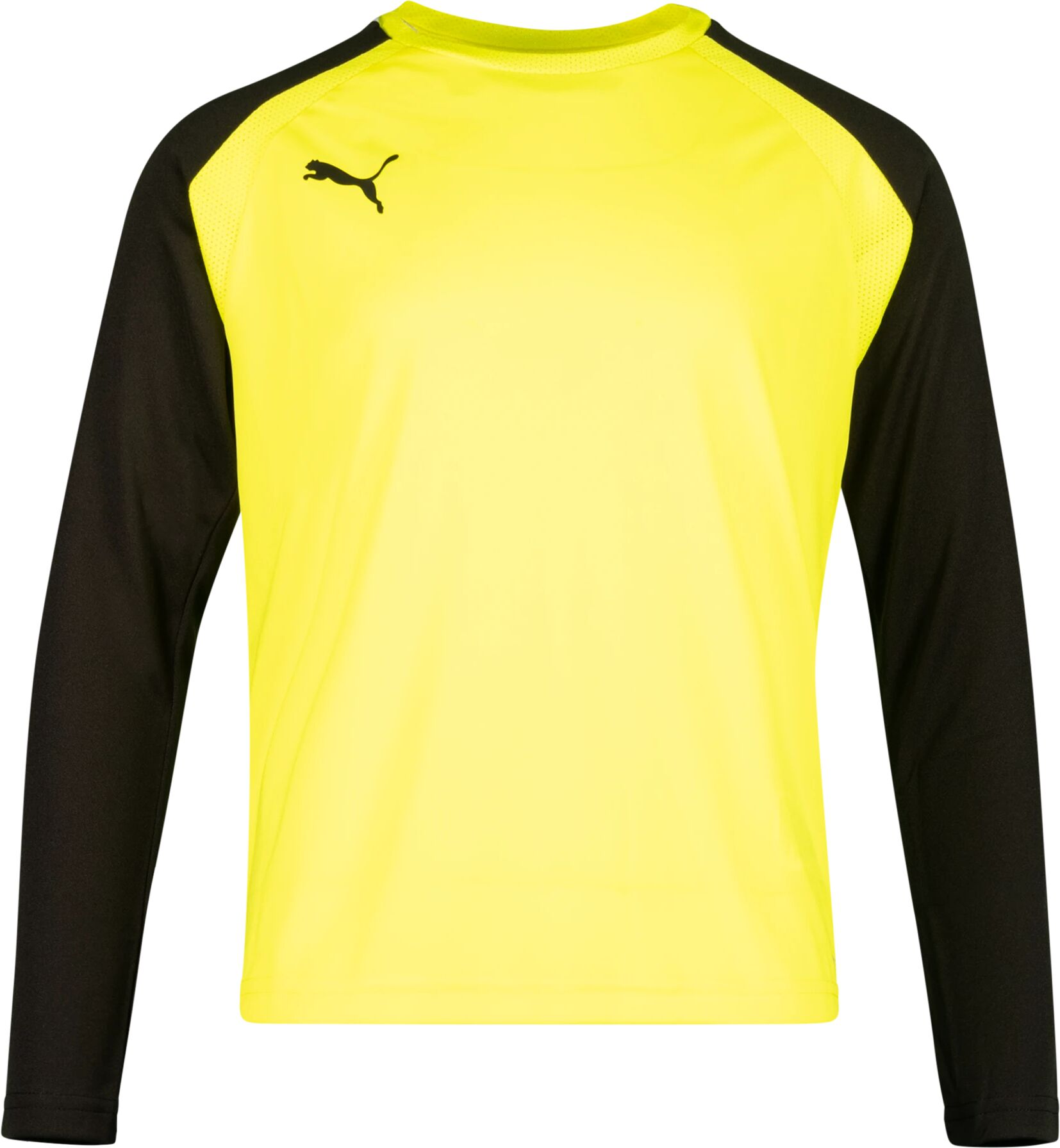 Puma Teampacer Gk Ls Jersey Jr, keepertrøye junior 140 Fluo Yellow-puma Bla