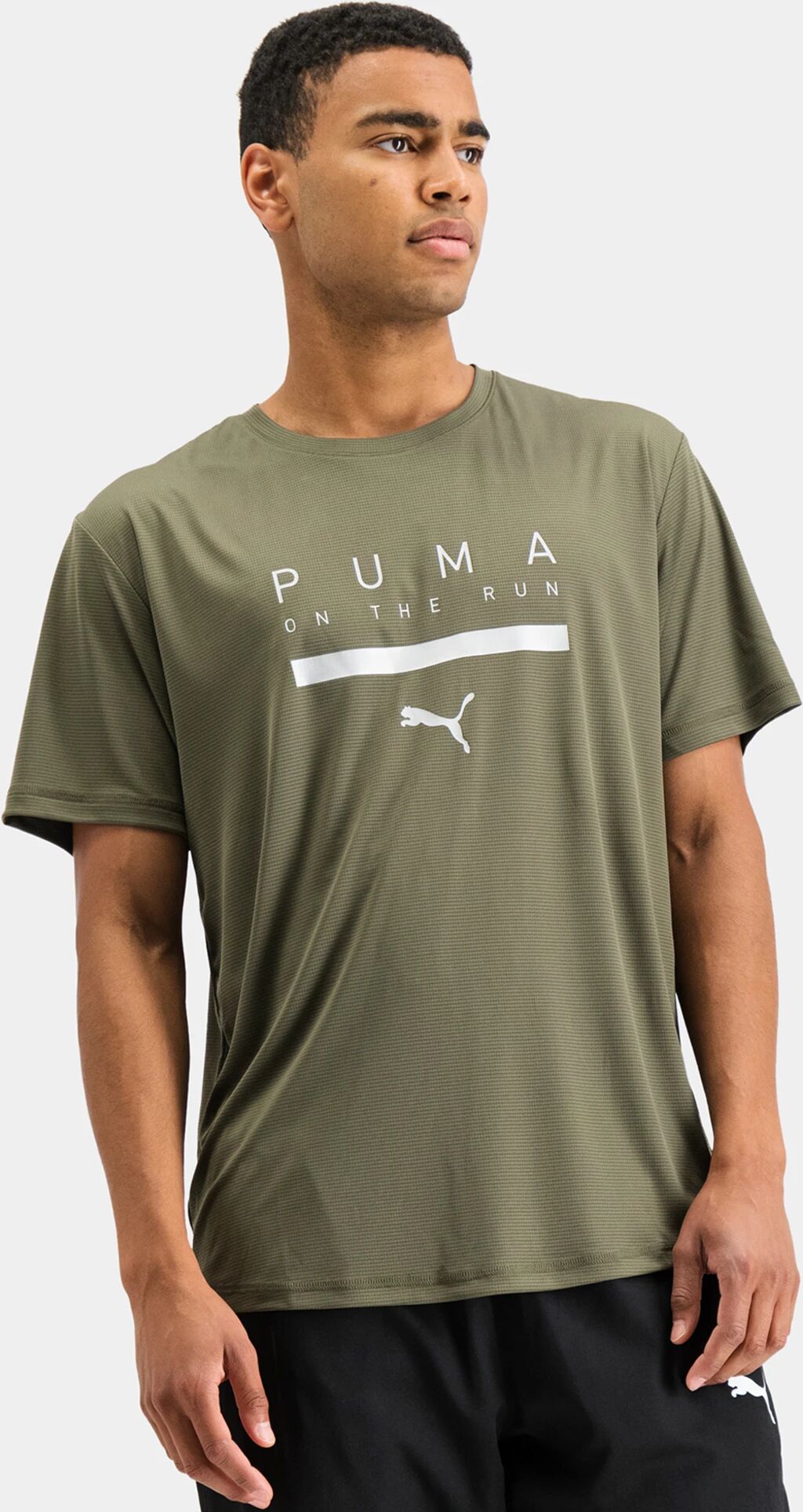 Puma Run Logo Ss Tee M XXL Grape Leaf