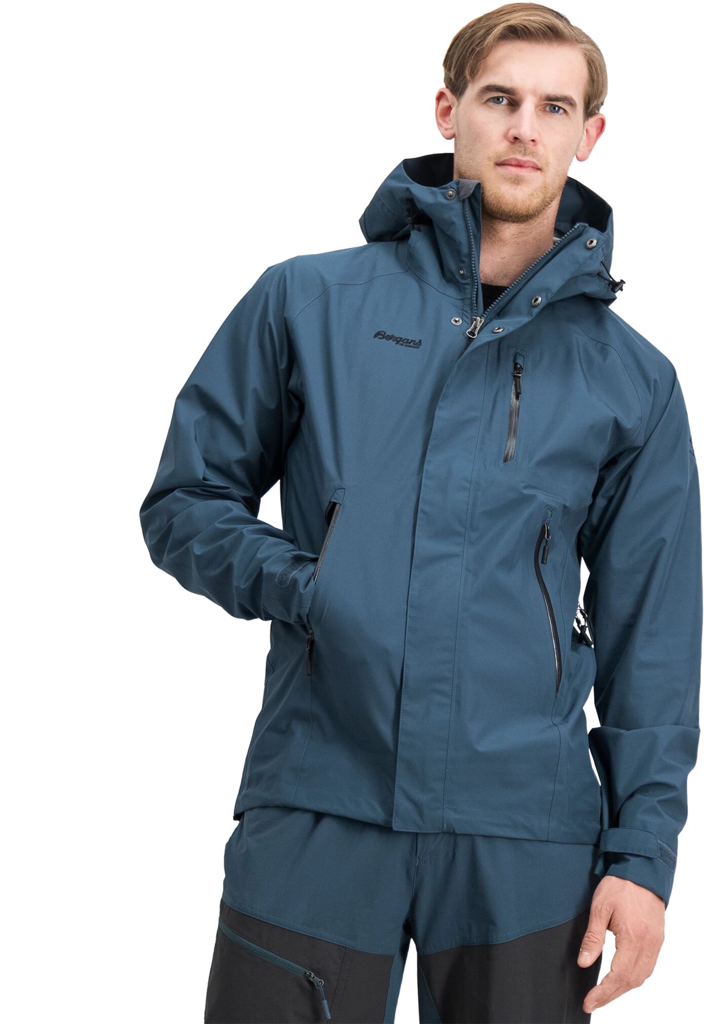 Bergans Bygdin Jacket, skalljakke herre XL Orion Blue/black