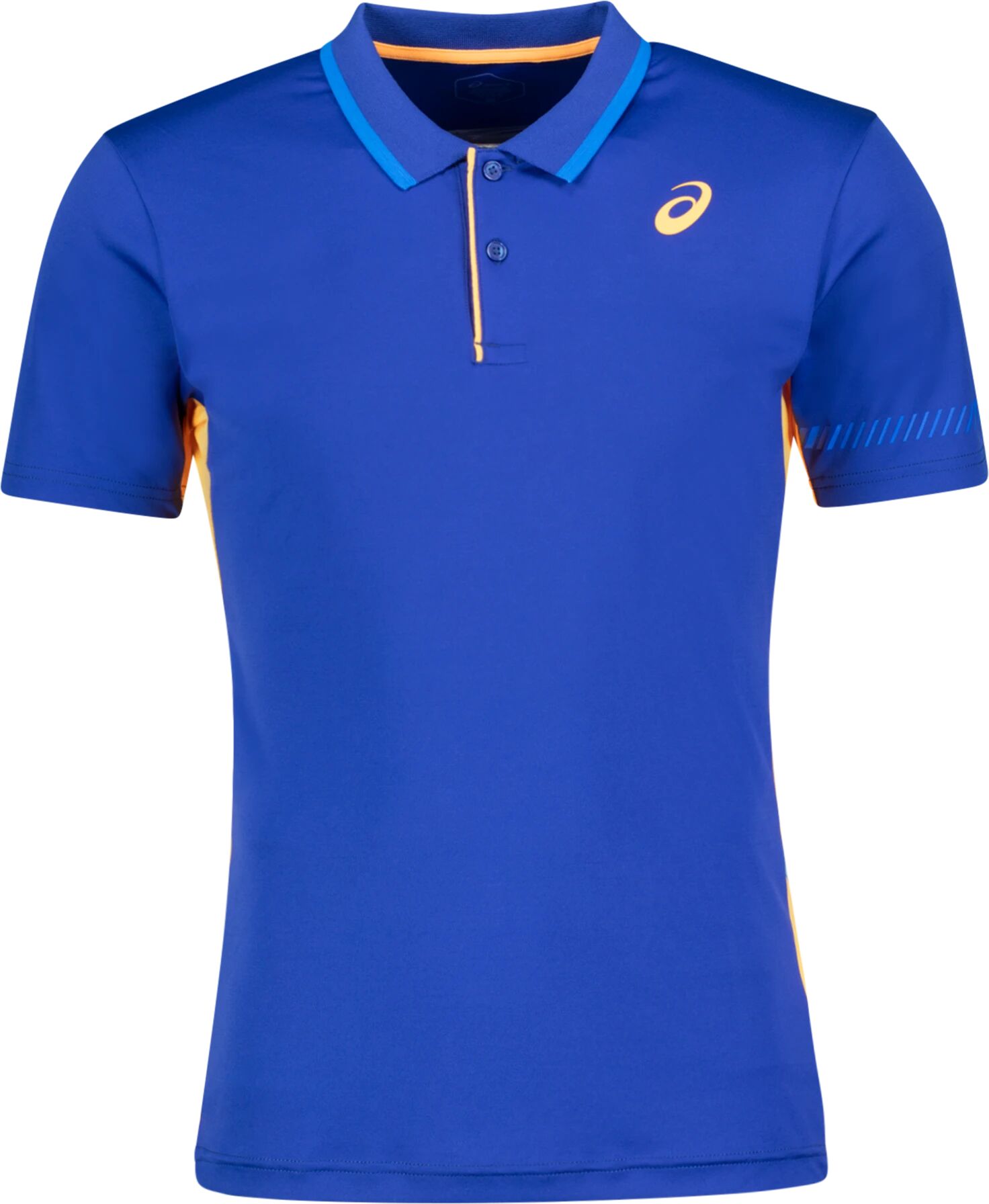 Asics Padel M Polo Shirt, t-skjorte herre S MONACO BLUE/ORANGE P