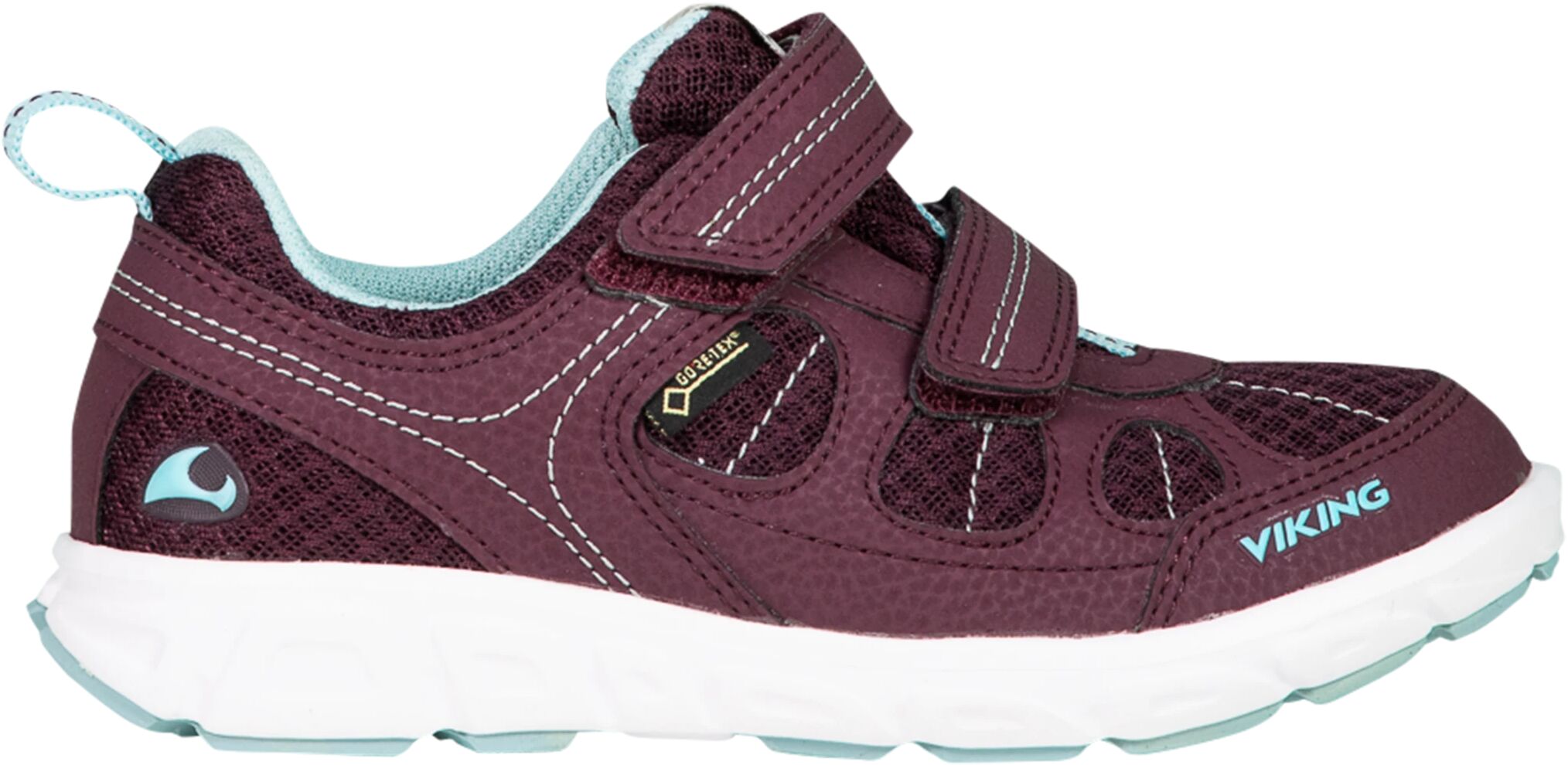 Viking Ludo Low GTX, fritidssko barn  30 Plum/Aqua