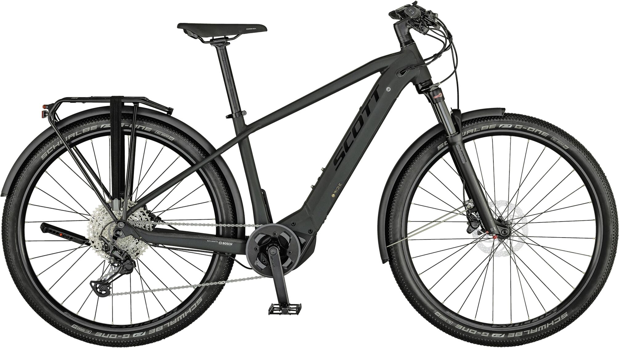 Scott AXIS eRide 10 Mns CX 625 Wh 21, elsykkel by/tur, herre M Grey