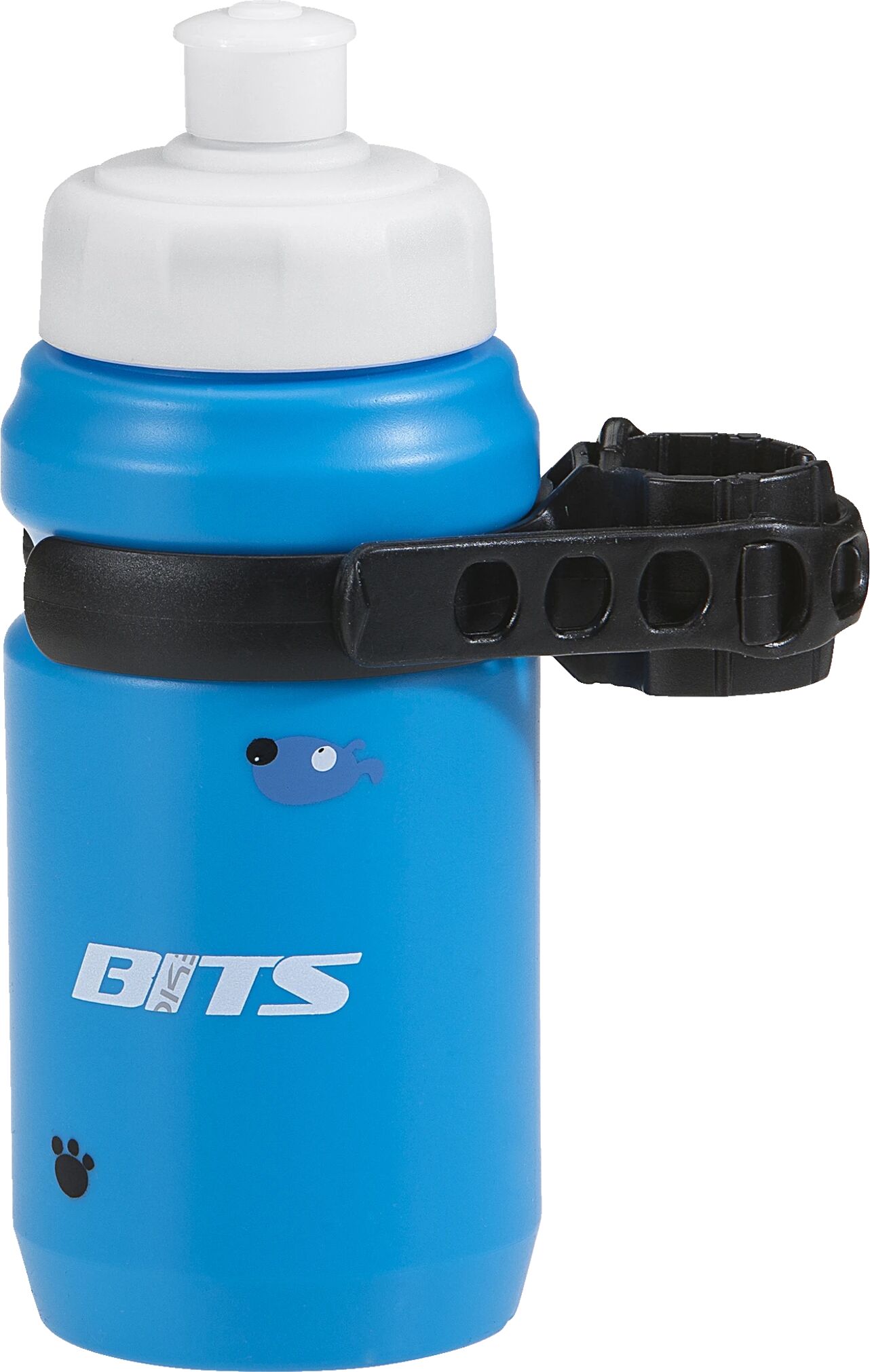 BITS Bottle jr with clips, sykkelflaske med holder STD blue