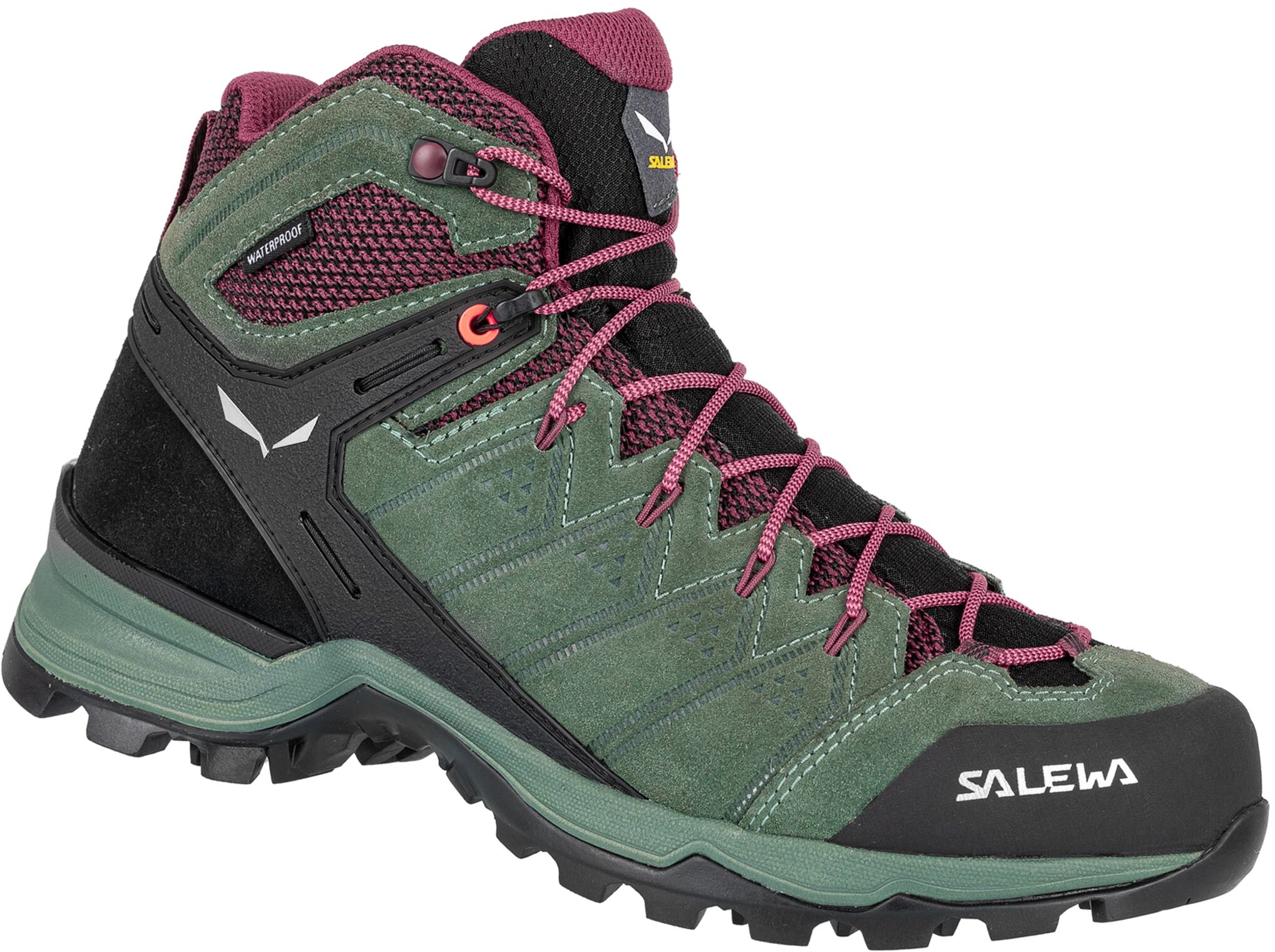 Salewa Alp Mate Mid, Tursko dame 7,5/41 Duck Green/rhododend