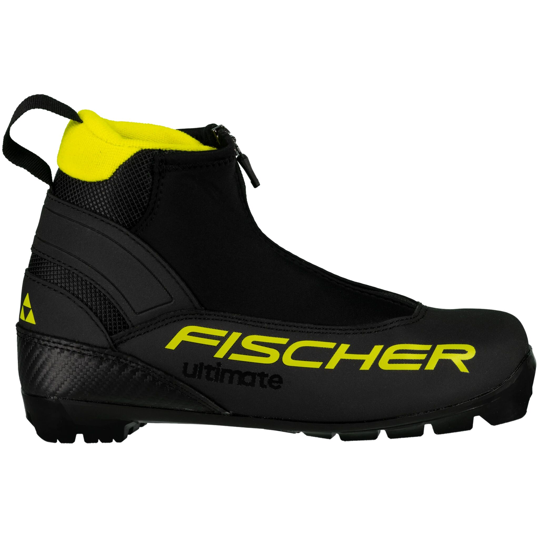 Fischer Ultimate JR 20/21, klassiskstøvel junior 37 Black/Yellow