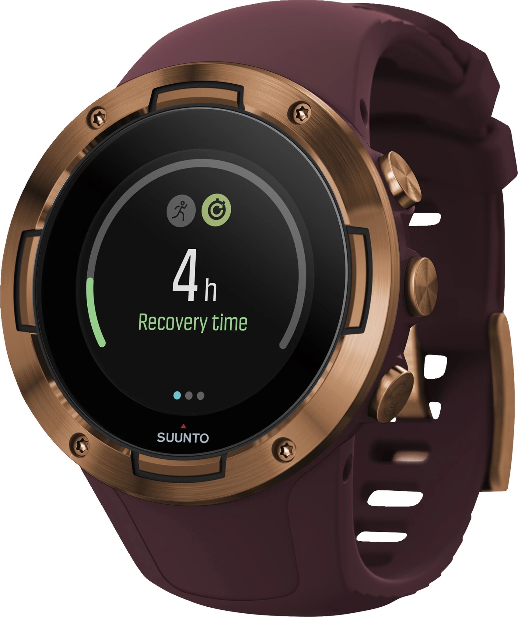 Suunto 5 G1 Burgundy Copper, multisportklokke med pulsmåling One Size Burgundy