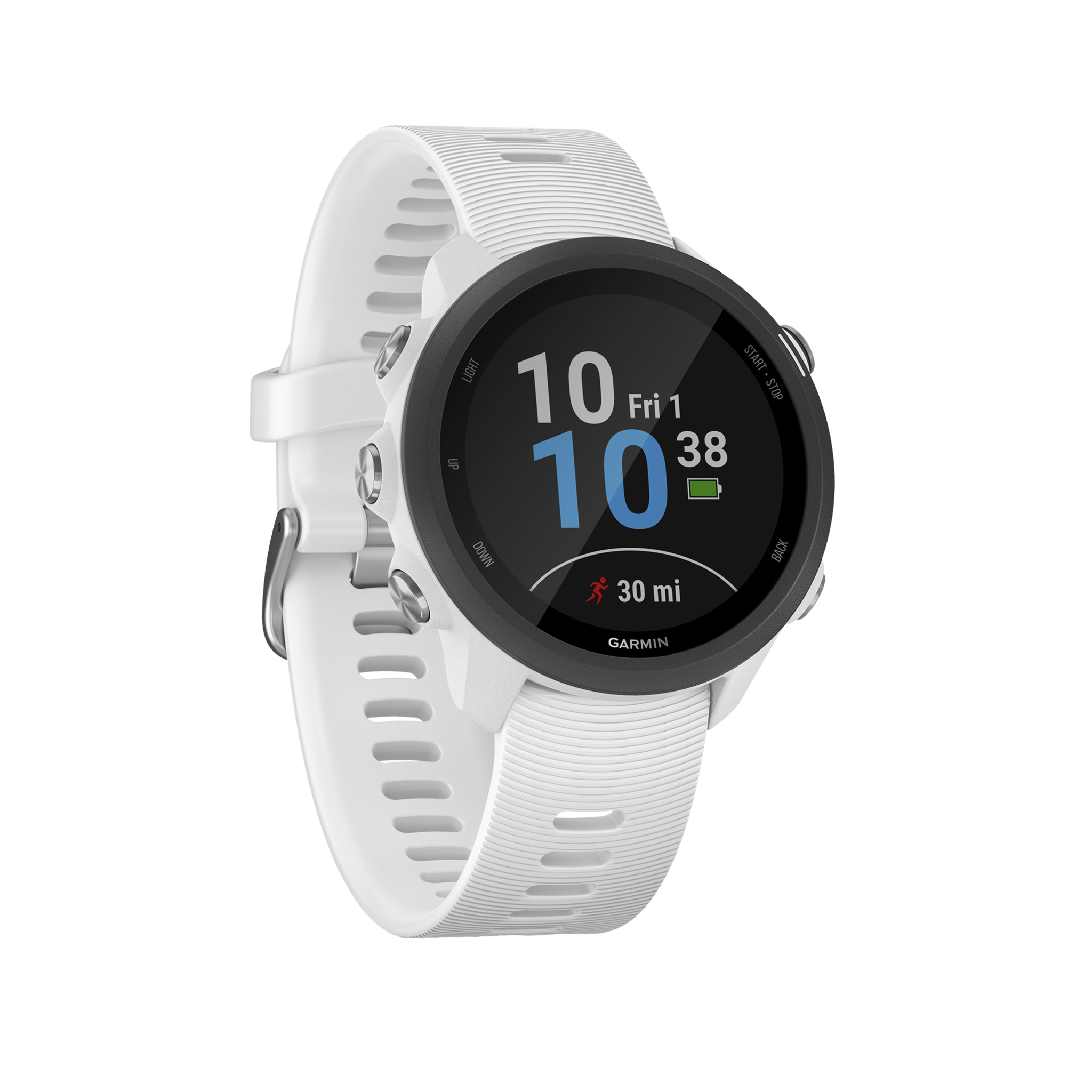 Garmin Forerunner 245 Music, løpeklokke STD WHITE/BLACK