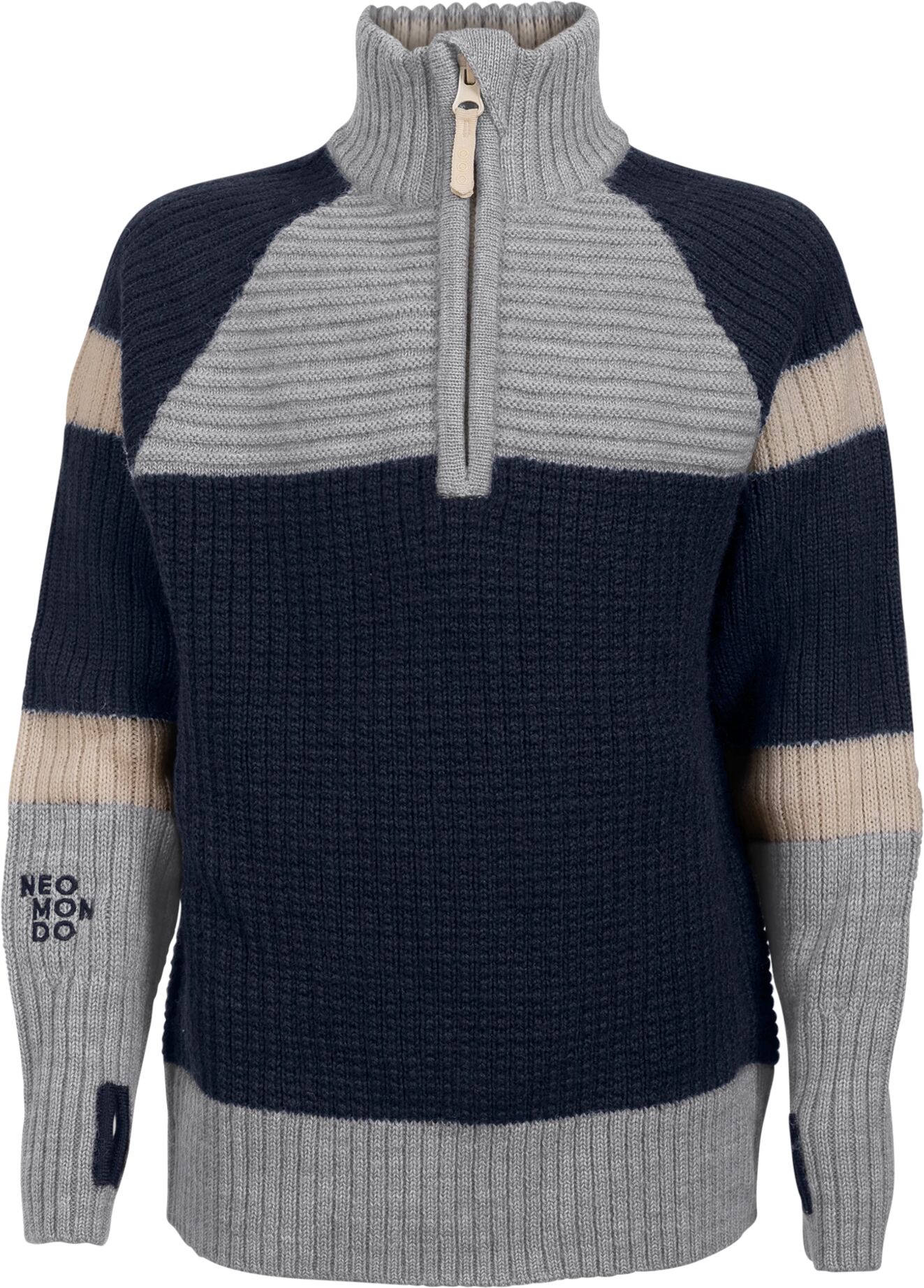 Neomondo Narvik Wool Sweater, ullgenser barn 4 Navy Blazer