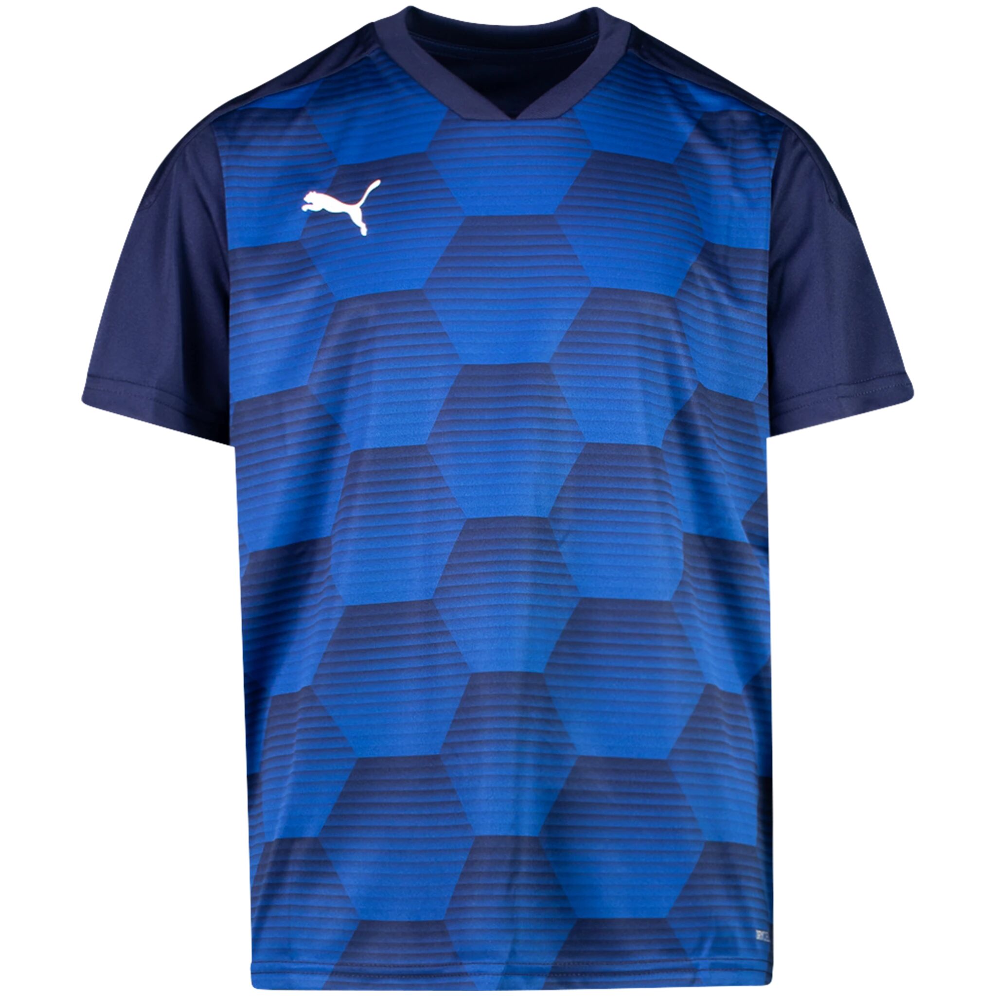 Puma teamFINAL 21 Graphic Jersey, treningstrøye junior  152 Peacoat-Puma New Nav