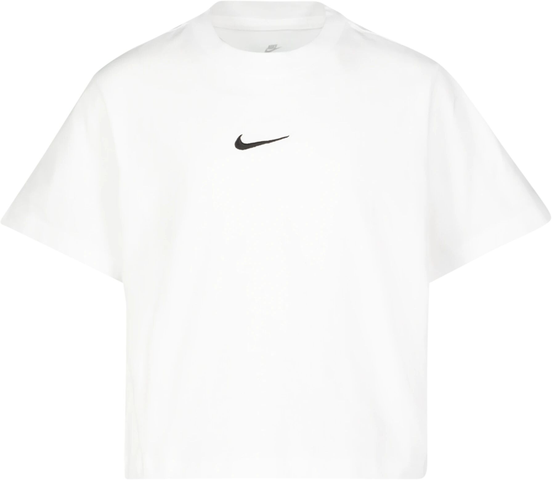 Nike Short Sleeve Boxy, t-skjorte junior L WHITE/BLACK