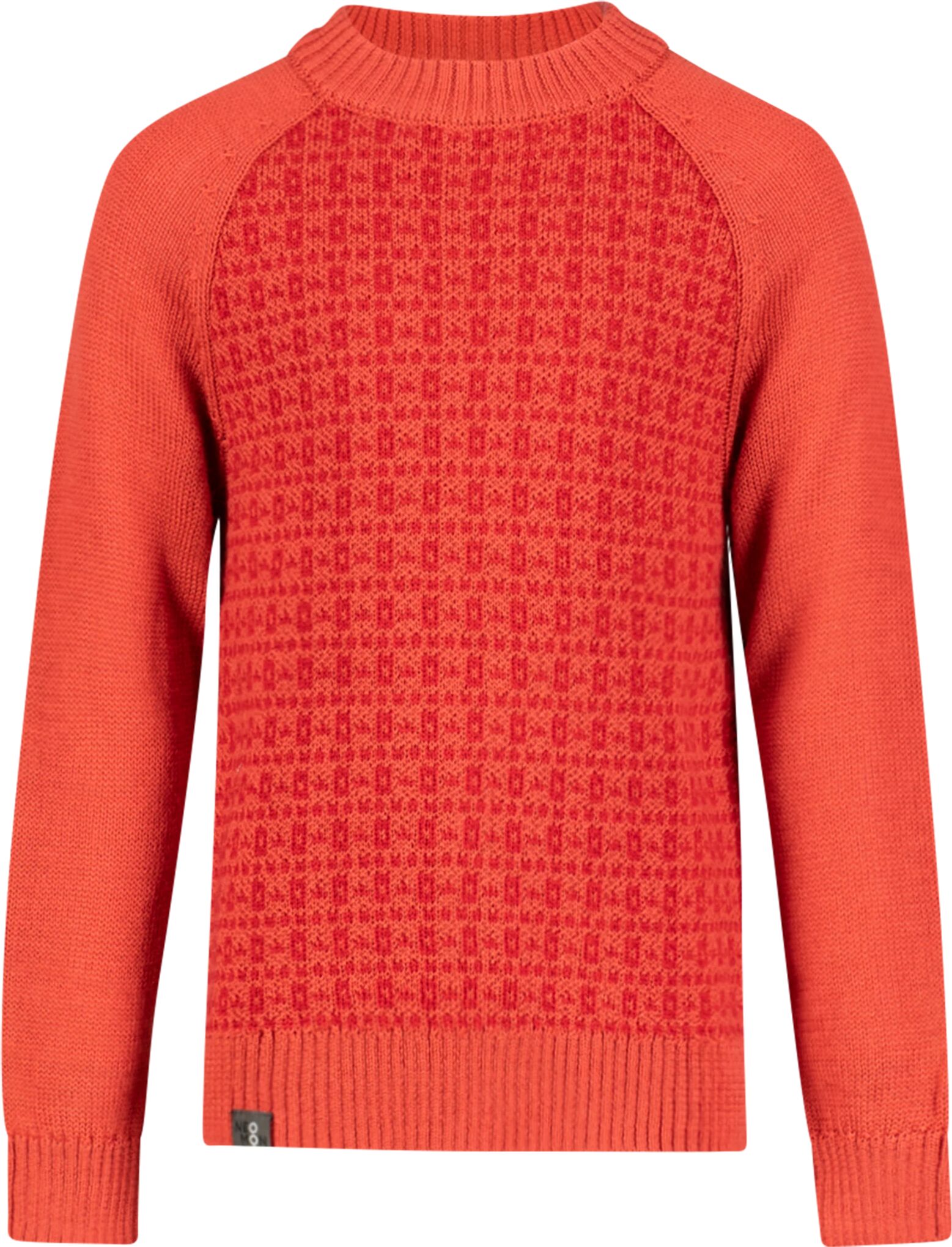 Neomondo Flora Knitted Pattern Sweater, strikkegenser barn 6 Cardinal Red