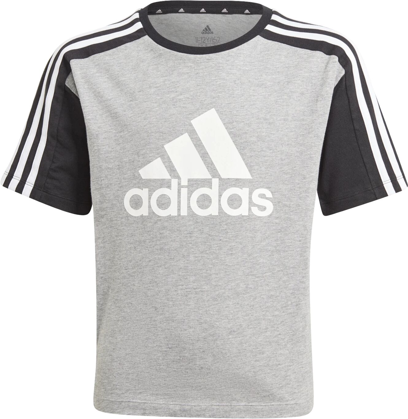 adidas ColorBlock Tee, T-skjorte junior 152 MEDIUM GREY HEATHER/