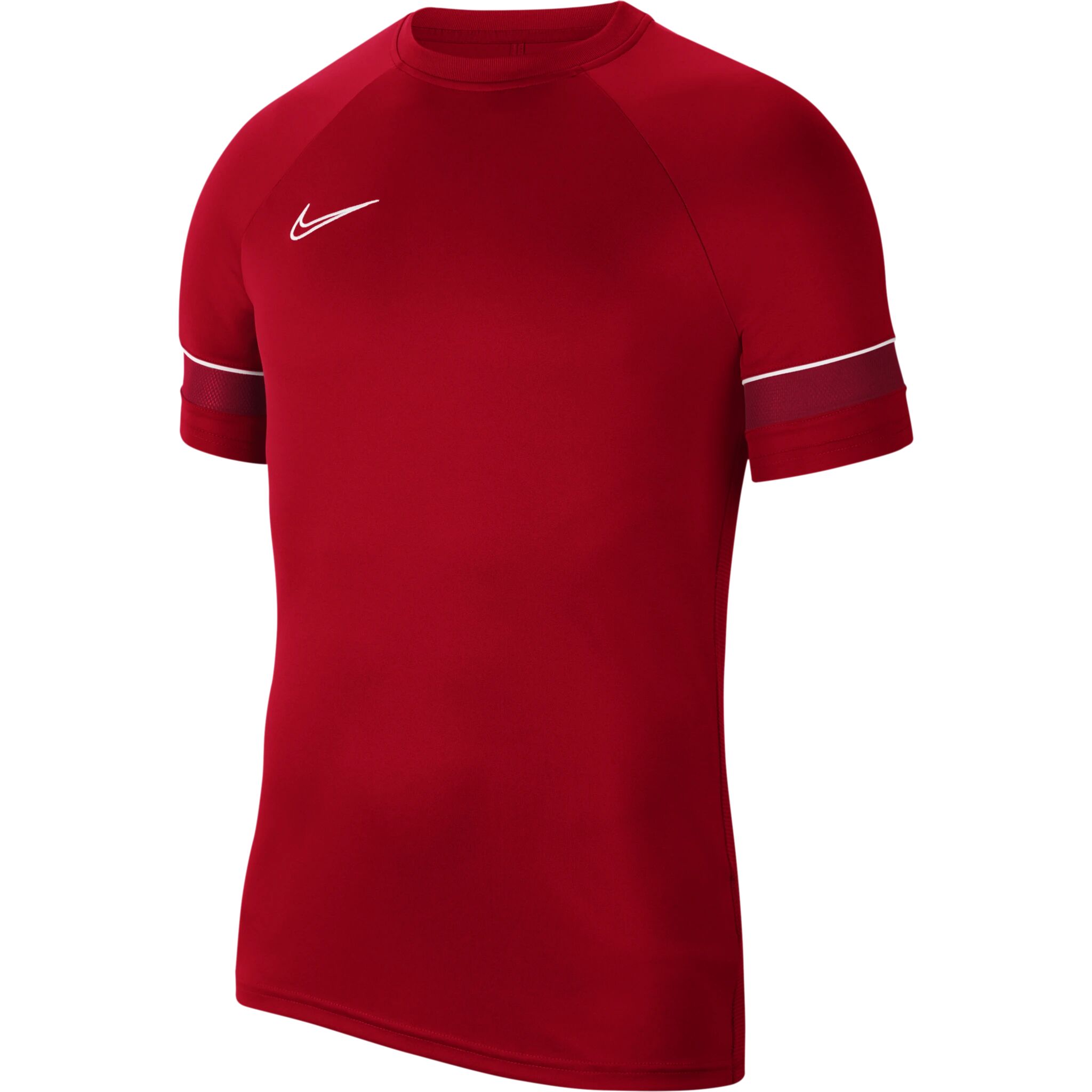 Nike Y NK DRY ACADEMY 21 TOP SS, treningstrøye junior 116 UNIVERSITY RED/WHITE