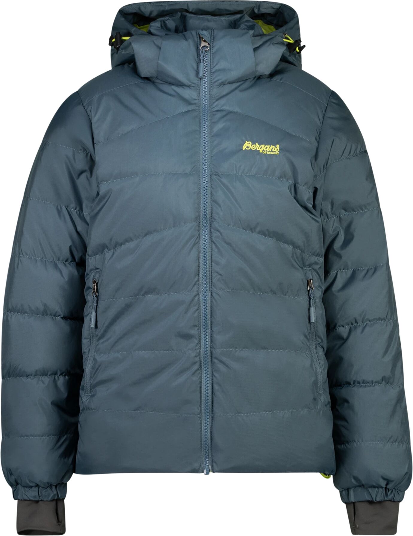 Bergans Røros Down Youth Jacket, dunjakke junior 140 Orion Blue/green Oas