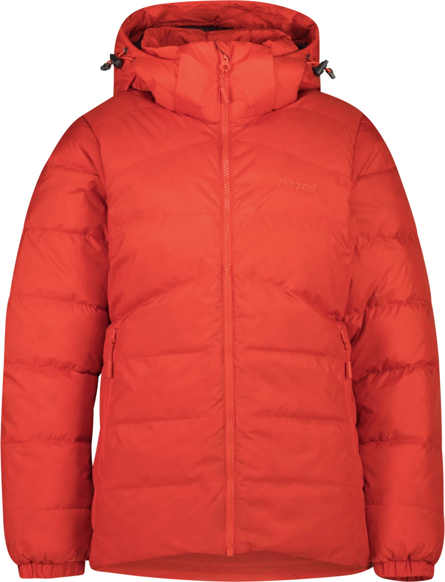 Bergans Røros Down Youth Jacket, vinterjakke junior 164 Redsand/soliddkgrey