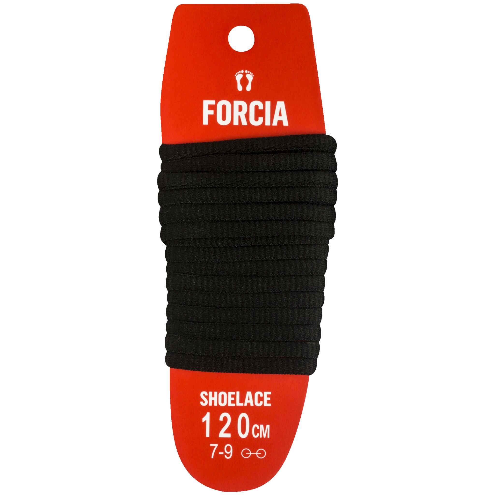 Forcia ShoeLace 120cm, skolisser 120cm Black