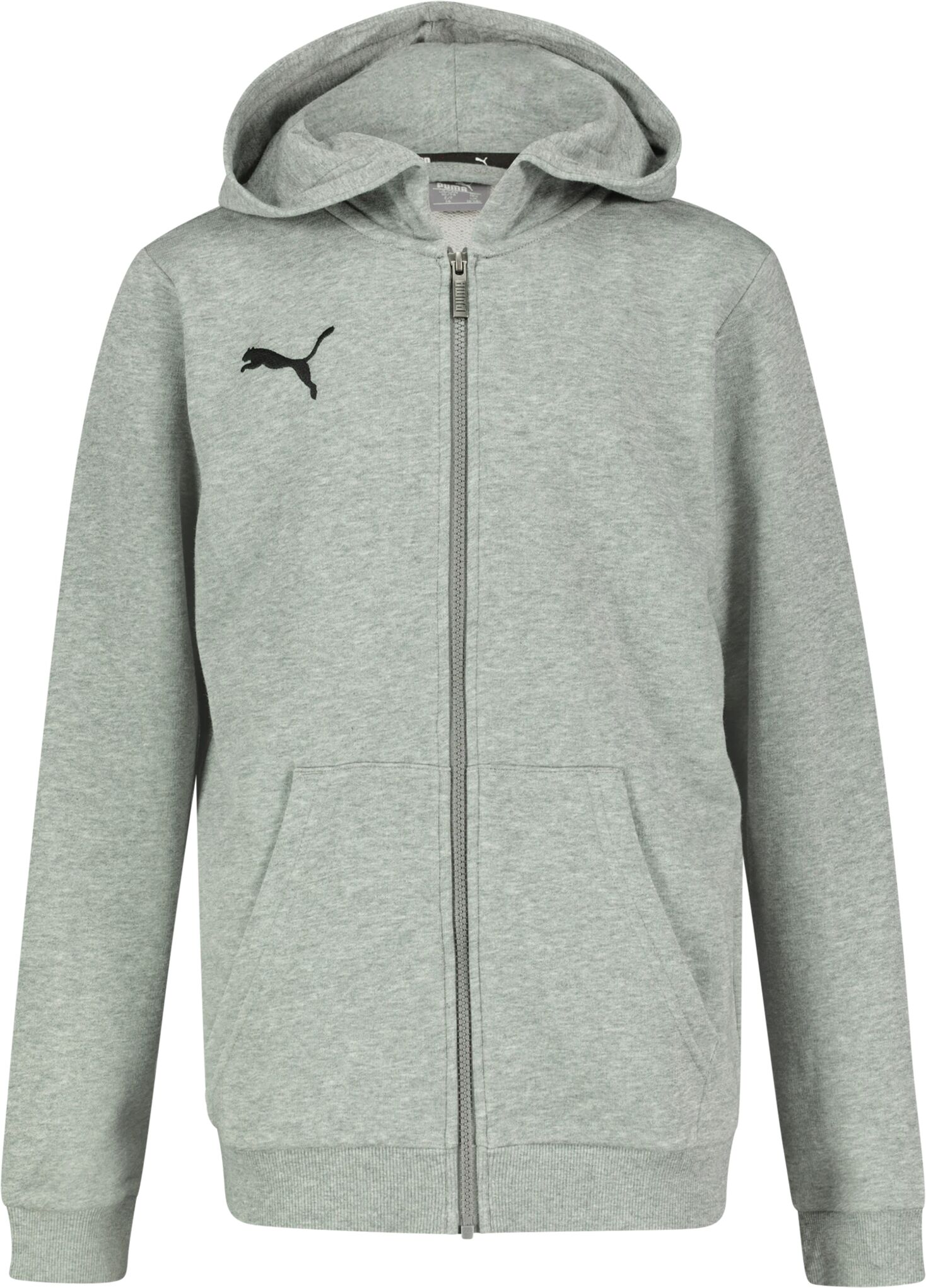 Puma teamGOAL 23 Casuals Hooded Jacket, hettejakke junior 116 Medium Gray Heather