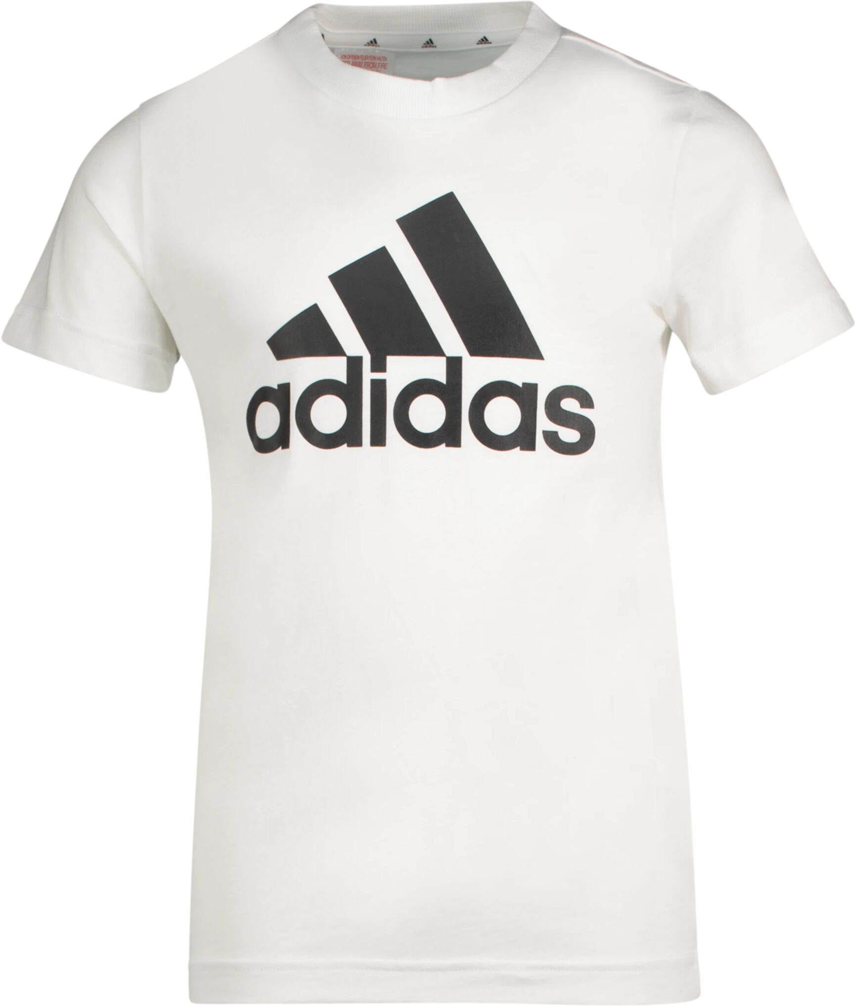 adidas Essential Big Logo Tee, t-skjorte junior 140 WHITE/BLACK