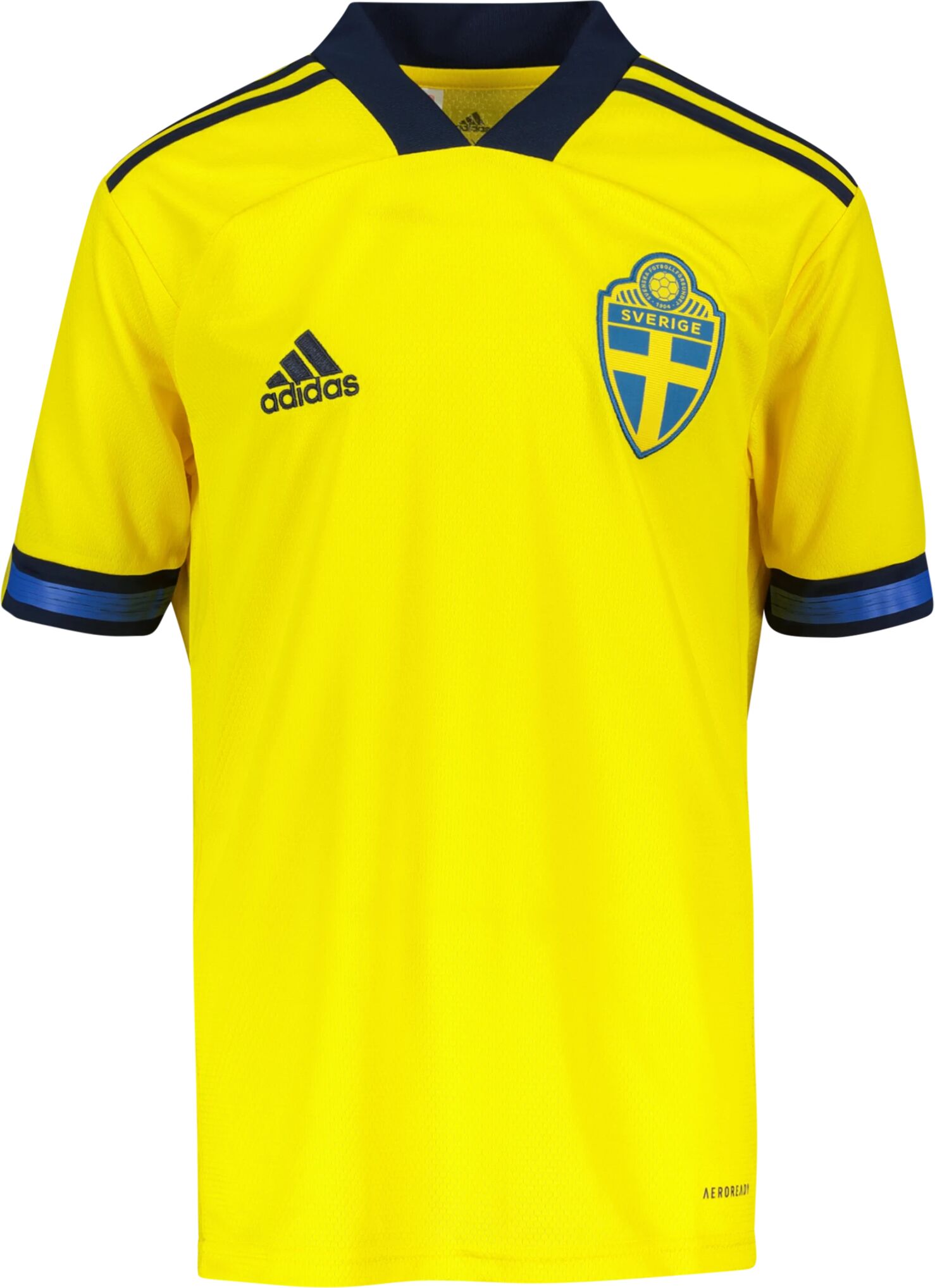 adidas Sweden Home Jsy SVFF, kamptrøye junior  140 yellow/night indigo