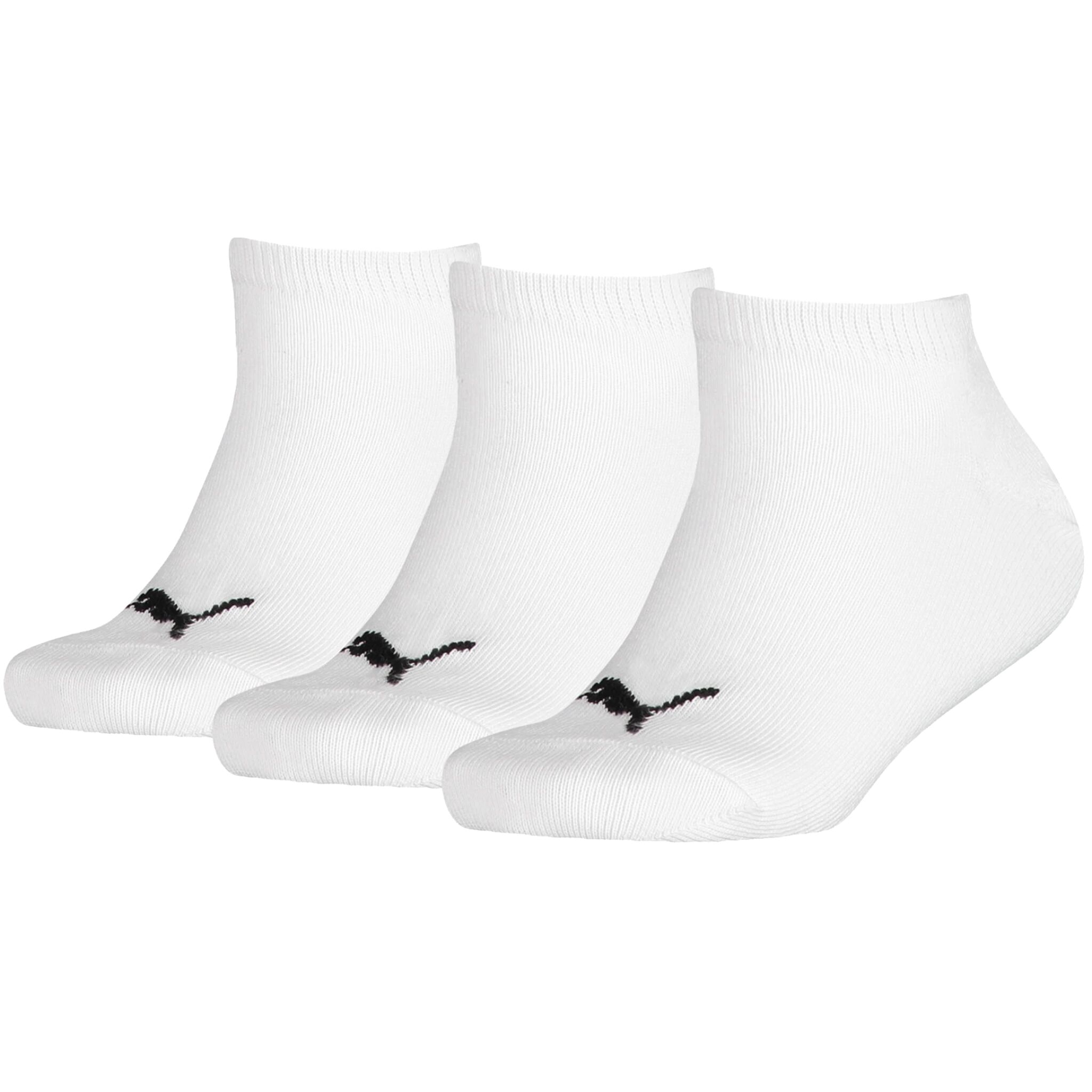 Puma Invisible 3PK, sokker junior 35/38 White