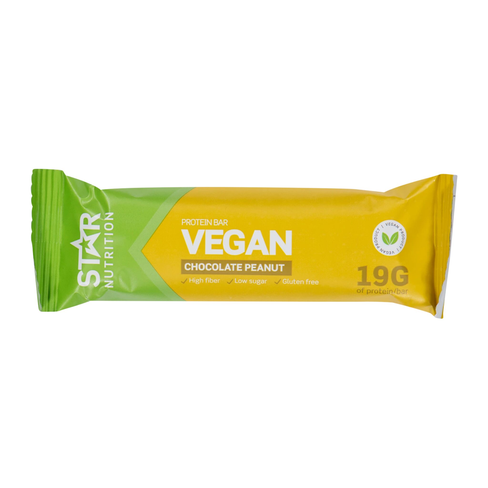 Star Nutrition Vegan Protein Bar, 55 G, Peanut Chocolate, proteinbar 55chocolate STD