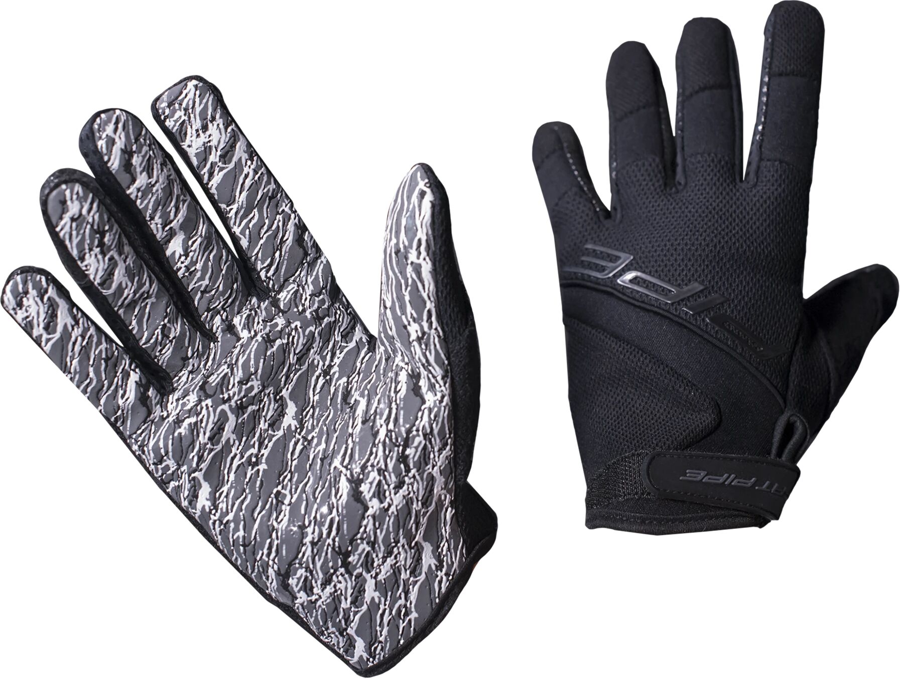 Fat Pipe GK-GLOVES SILICONE PALM BLACK SR-21/22, innebandyhansker senior XL BLACK