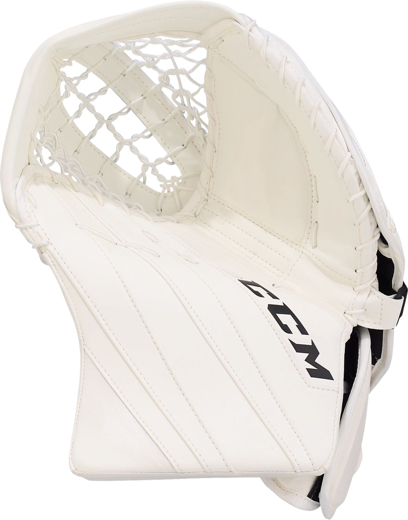 CCM GM EFLEX 5 GOALIE CATCHER SR 21/22, snapphanske senior REG White/White/White/Wh