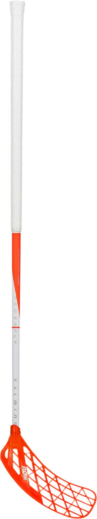 Salming Flow Powerfly JR 21/22, innebandykølle junior R (87cm) White/coral