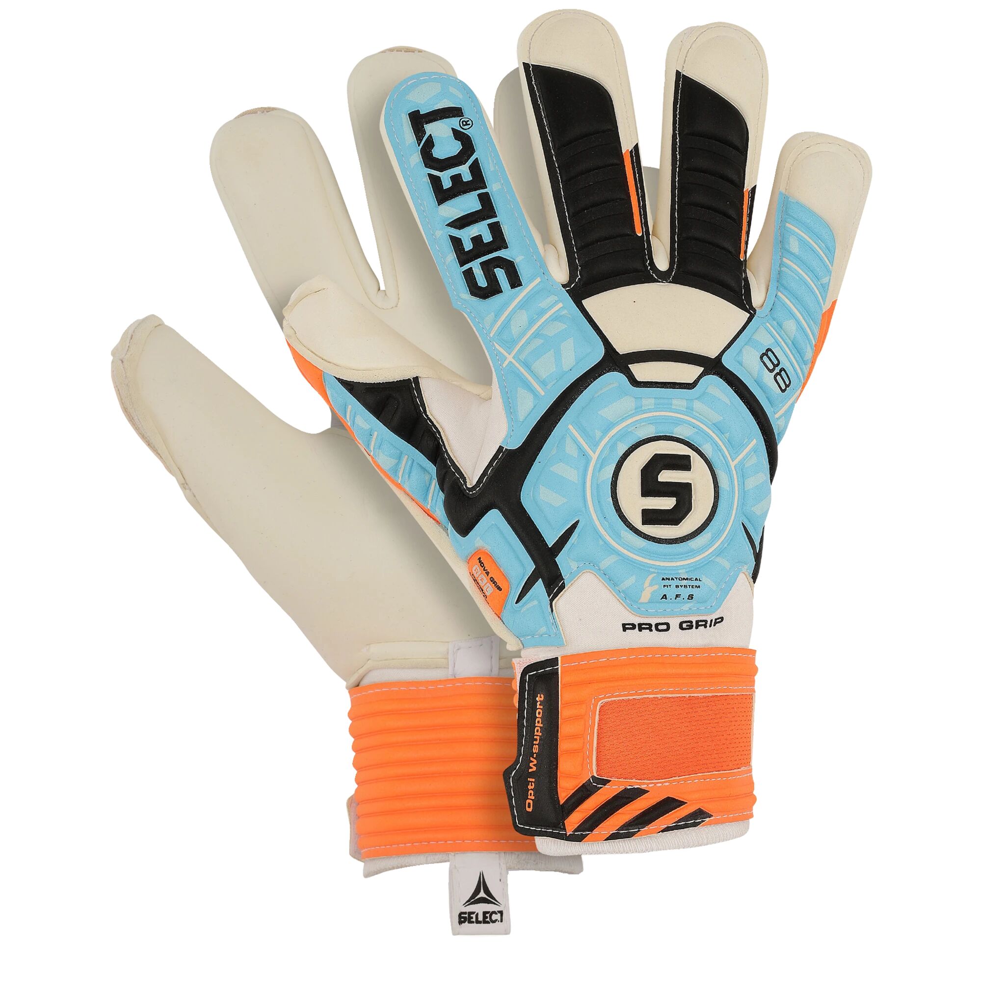 Select 88 Pro Grip, keeperhanske senior 12 Lightblue/Orange/Bla