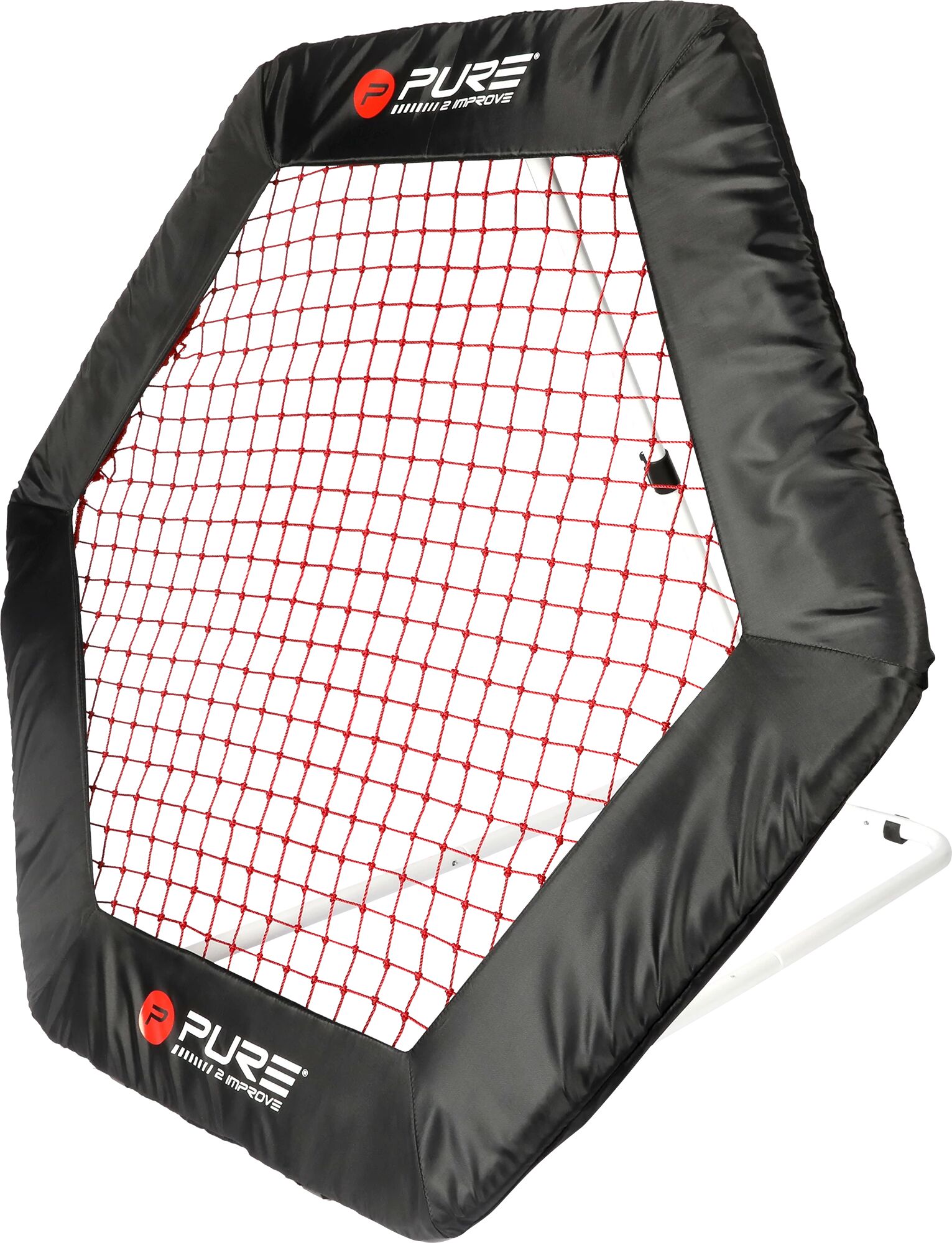 Pure2Improve Hexagon Rebounder Fotball One Size BLACK/RED