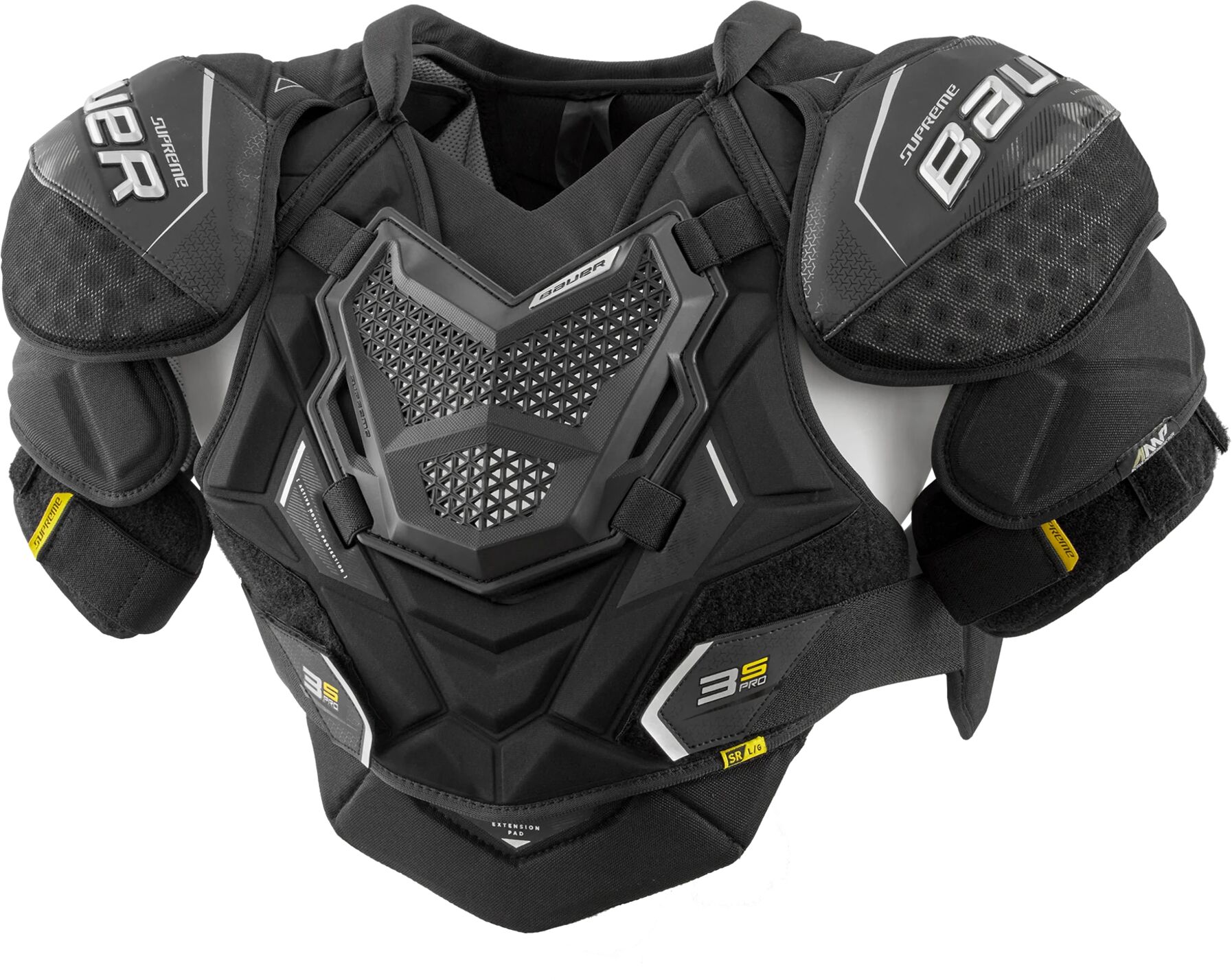 bauer S21 SUPREME 3S PRO SHOULDER PAD - INT 21/22, skulderbeskyttelse intermediate M/147-165 BLACK