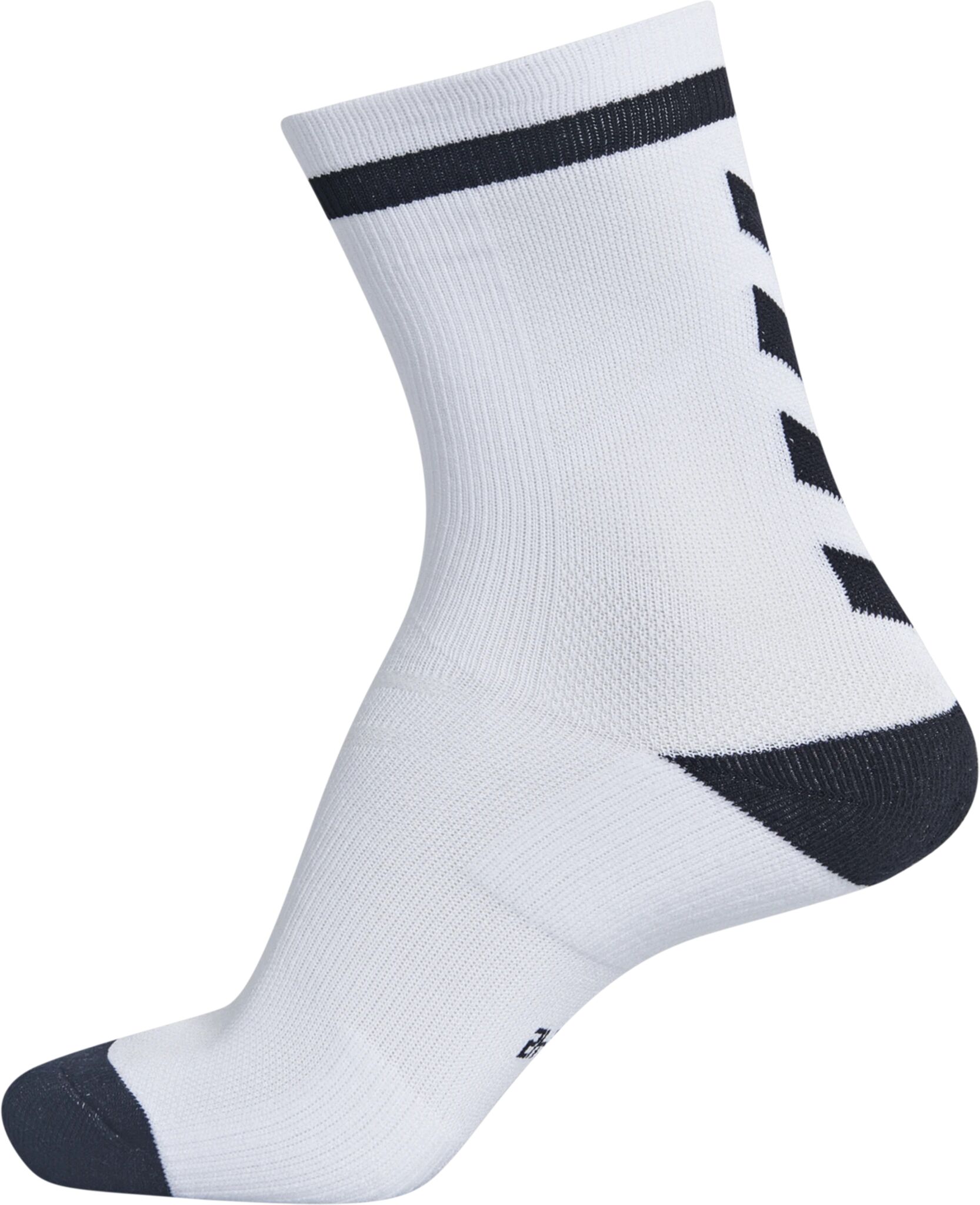 Hummel Elite Indoor Sock Low, treningssokk unisex 35-38 WHITE/BLACK