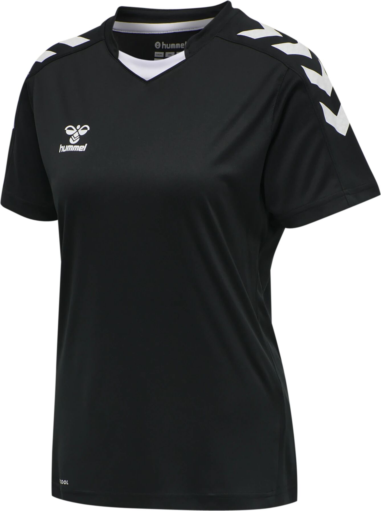 Hummel hmlCORE XK POLY JERSEY S/S WOMAN, treningstrøye dame S BLACK