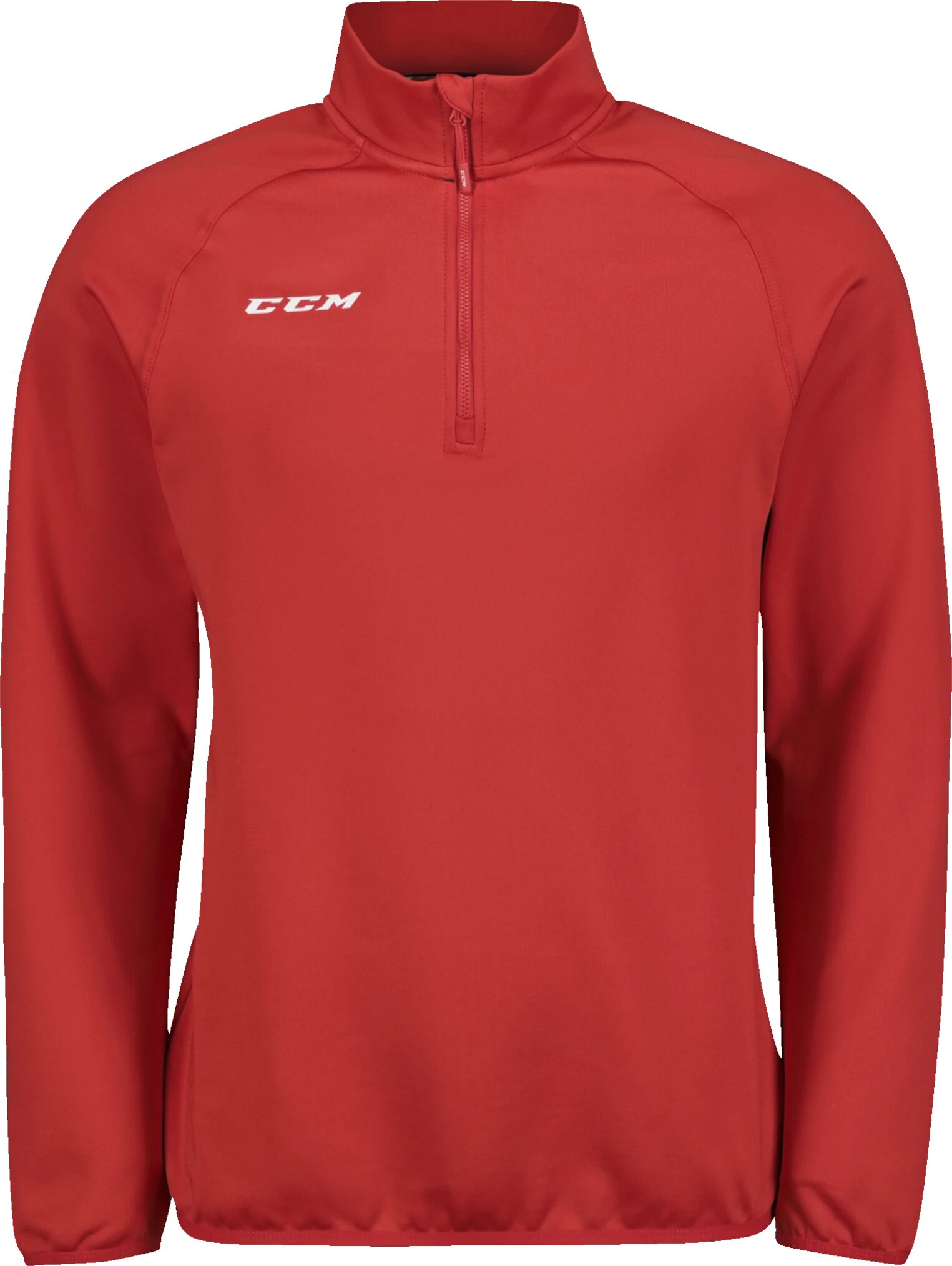 CCM Locker Room 1/4 Zip 17, overtrekksgenser senior XS RED