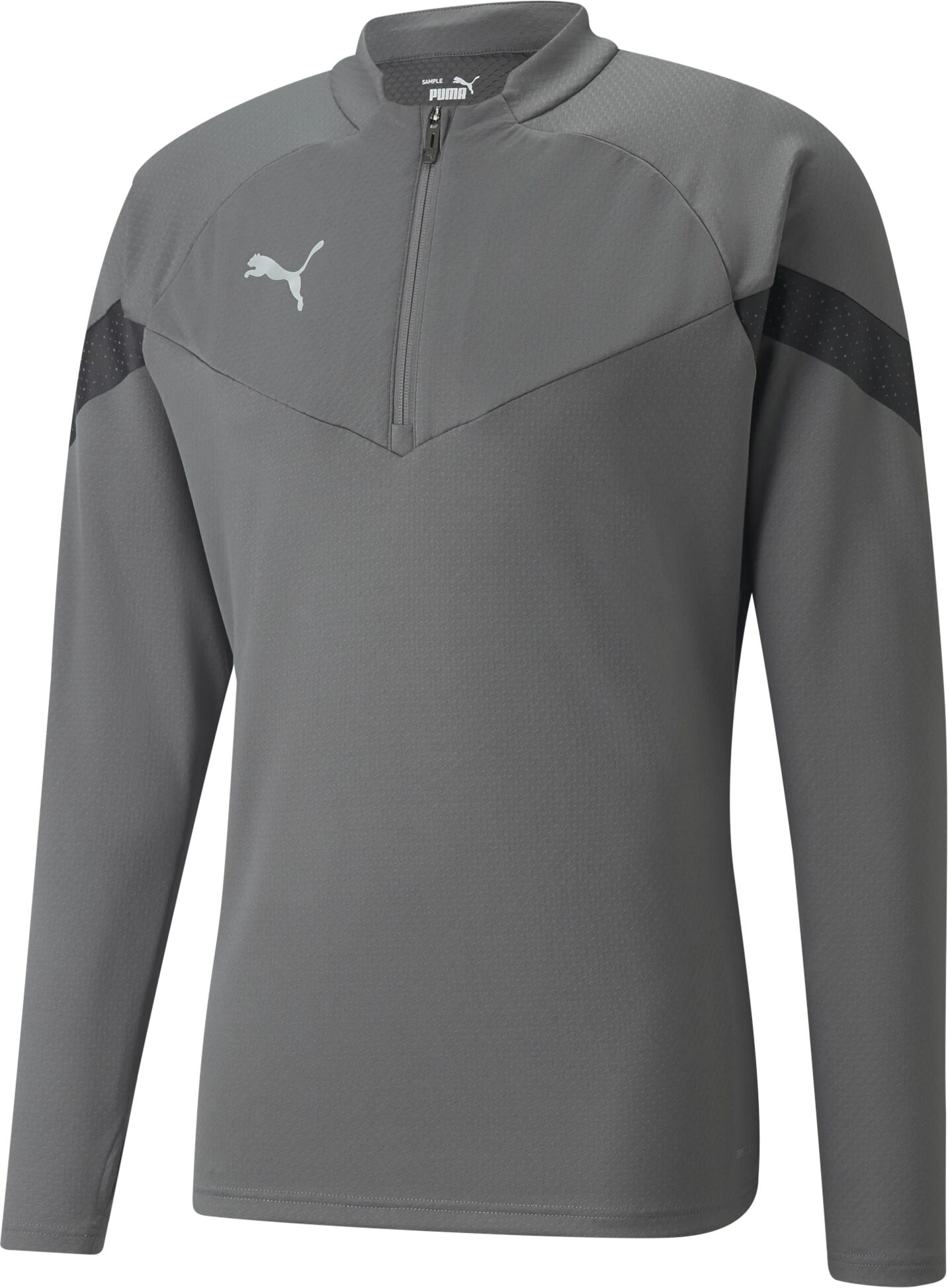 Puma teamFINAL Training 1/4 Zip Top, treningsgenser herre L Smoked Pearl-puma Bl