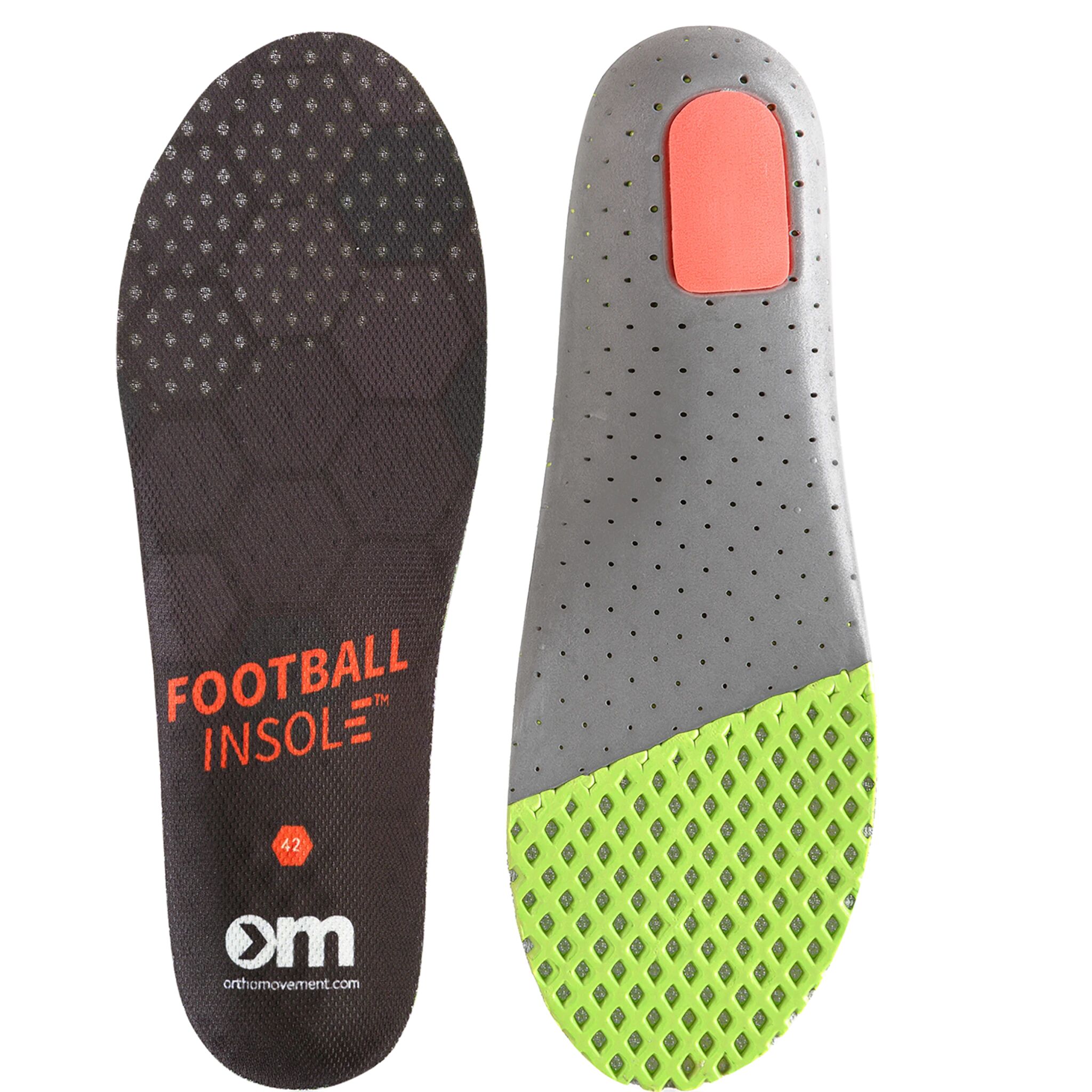 Ortho Movement Football Insole, innersåle  41 BLACK