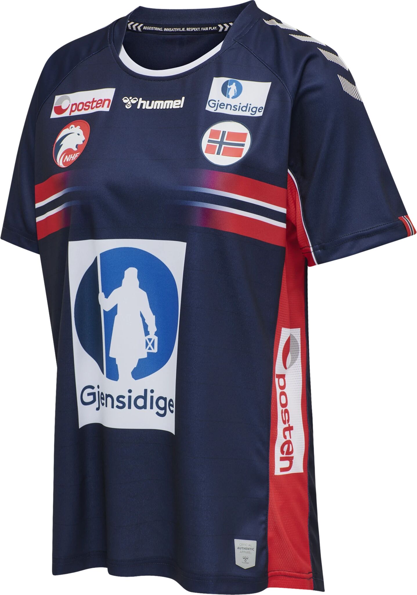 Hummel NHF 20 [WOMANS EDITION] AWAY JERSEY SS, håndballtrøye junior 128 Marine