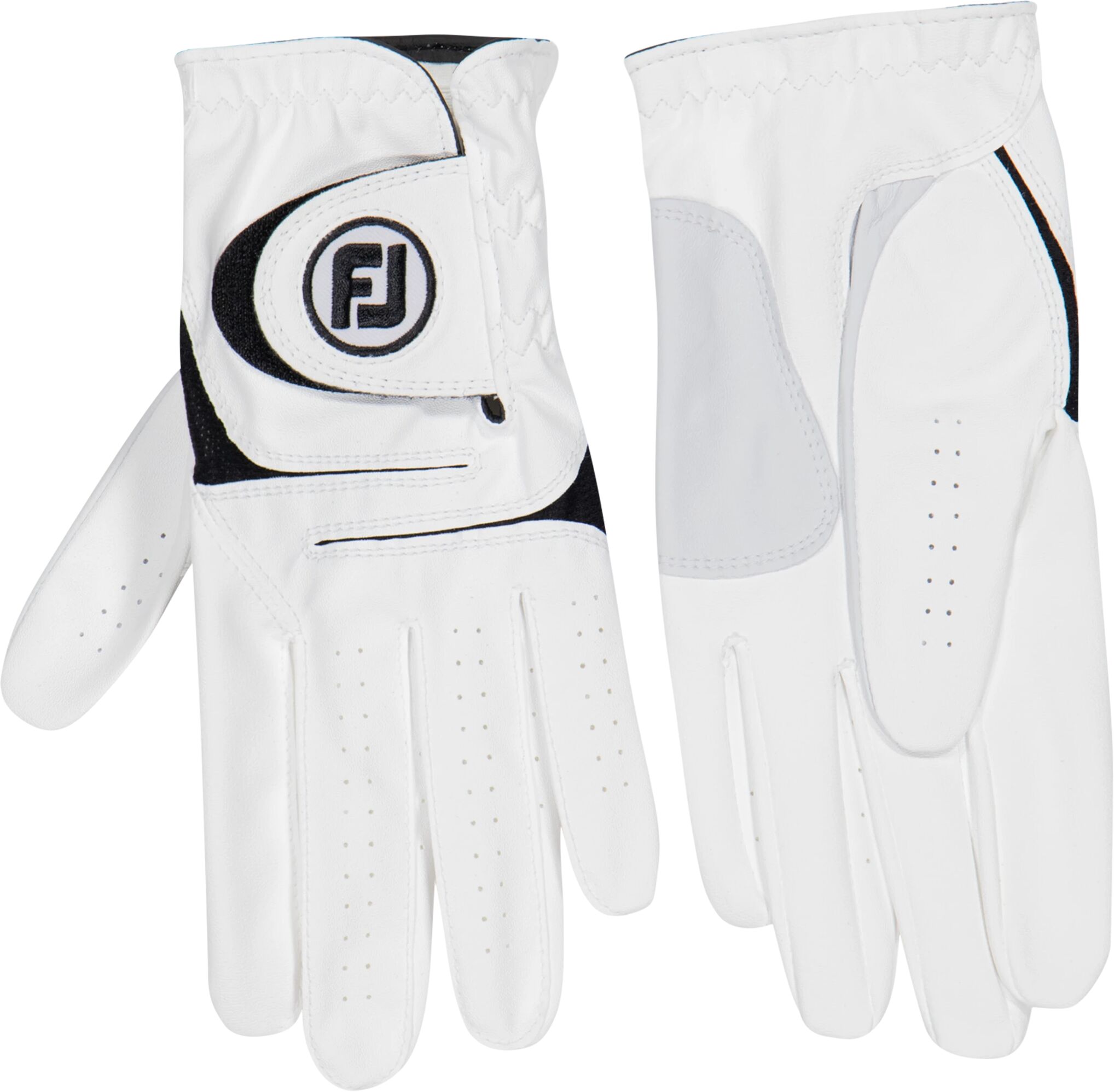 Footjoy Weathersof 2-pk, golfhanske herre venstre hånd ML White