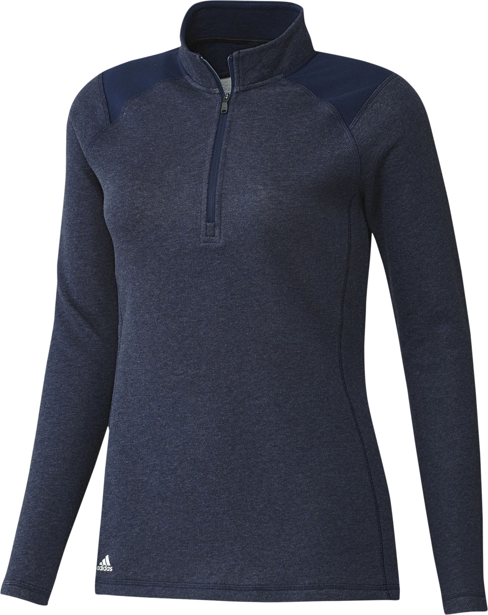 adidas WOMEN 1/4 ZIP Layer, golfgenser dame S Collegiate Navy Mel.