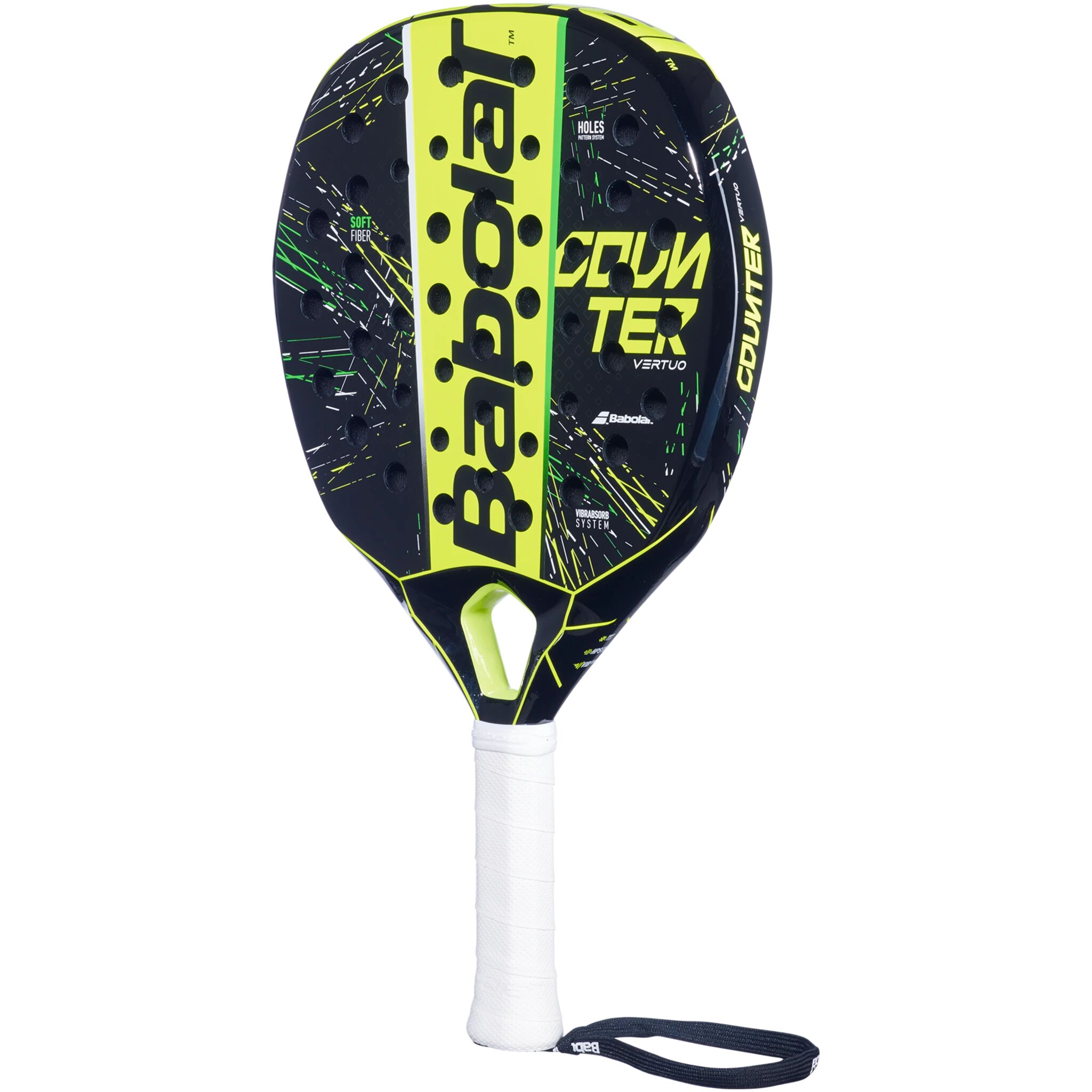 Babolat COUNTER VERTUO 2021, racket One Size Black Yellow Green