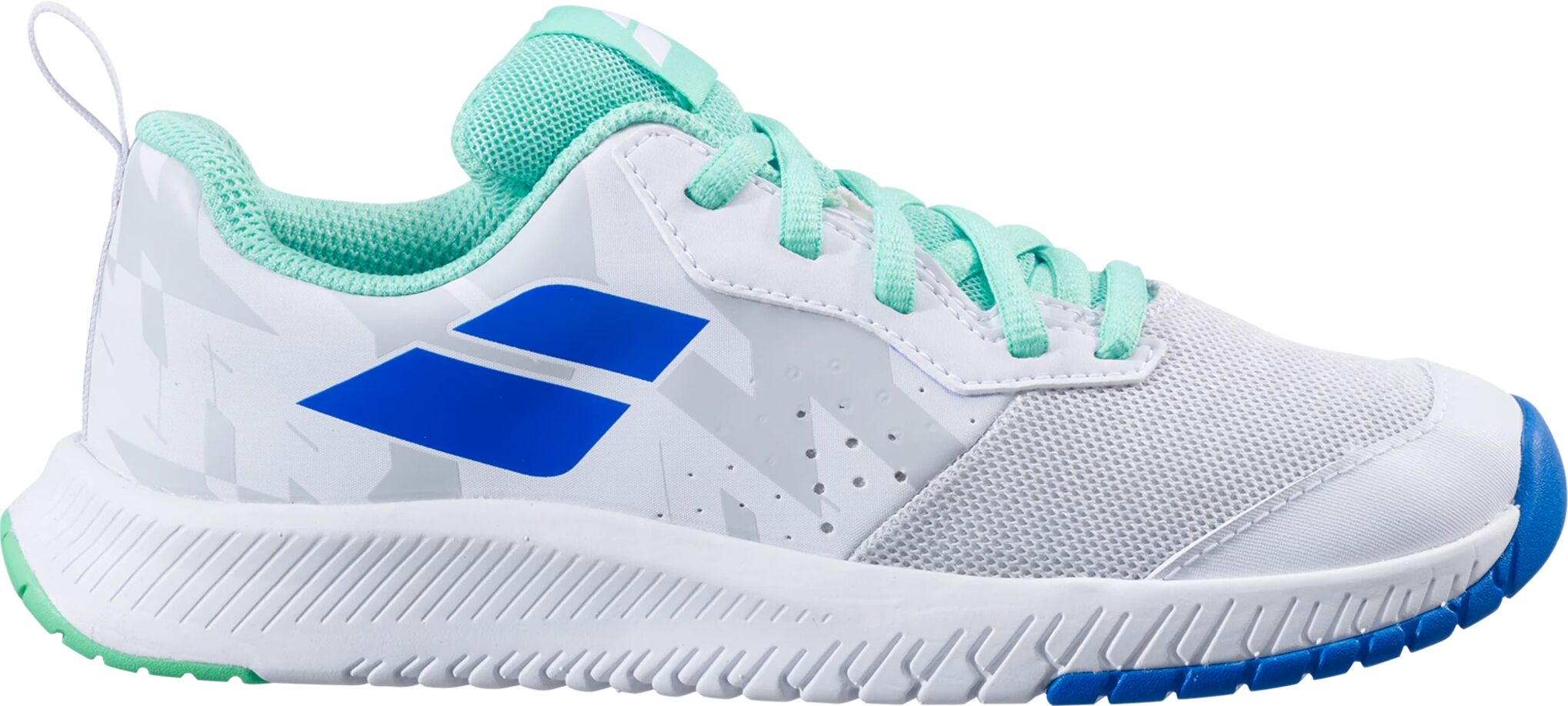 Babolat Pulsion All Court Junior, tennissko barn 35,5 White/ Biscay Green