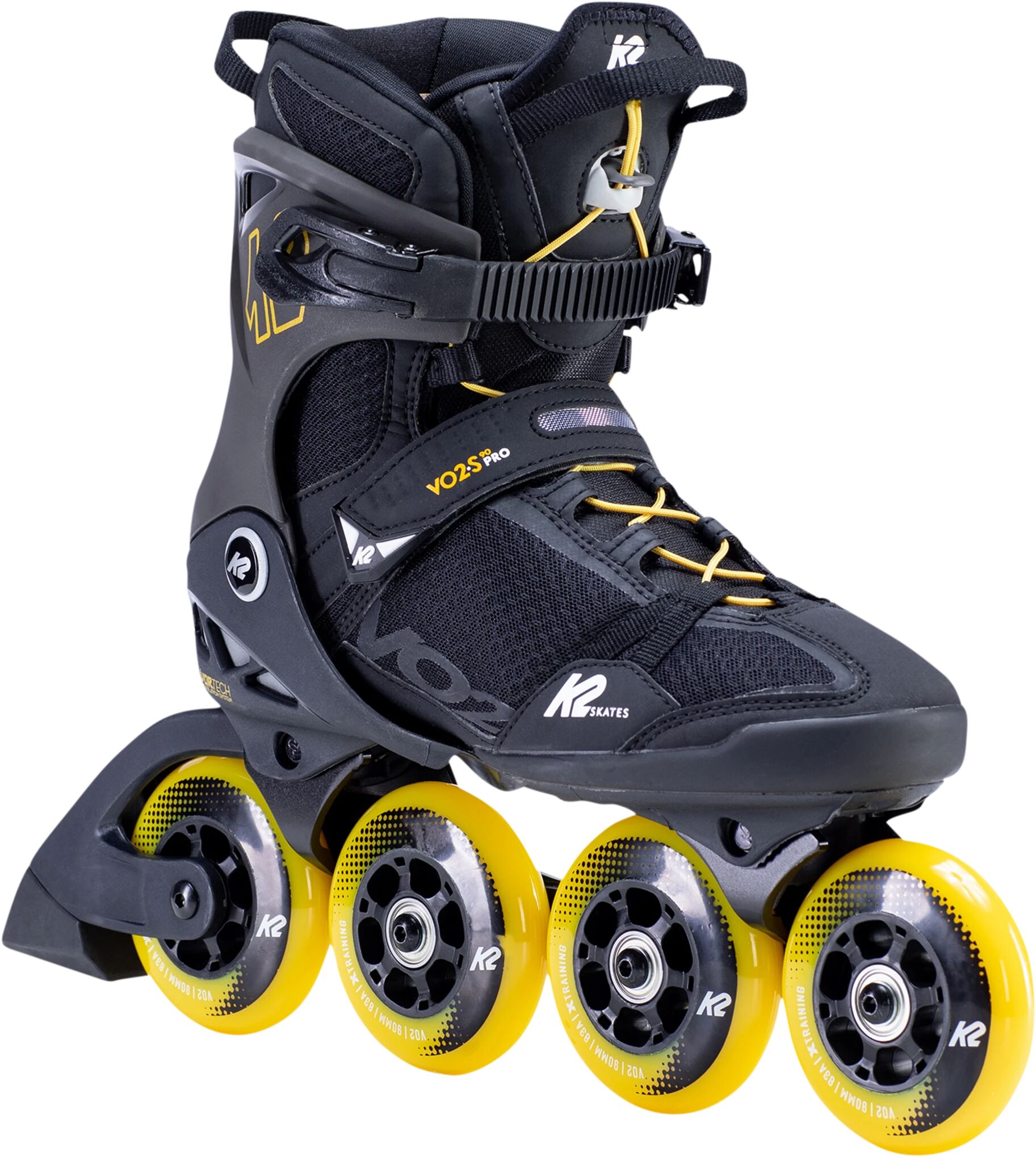 K2 VO2 S 90 PRO M, inlineskøyte herre 10.5 Black/Yellow